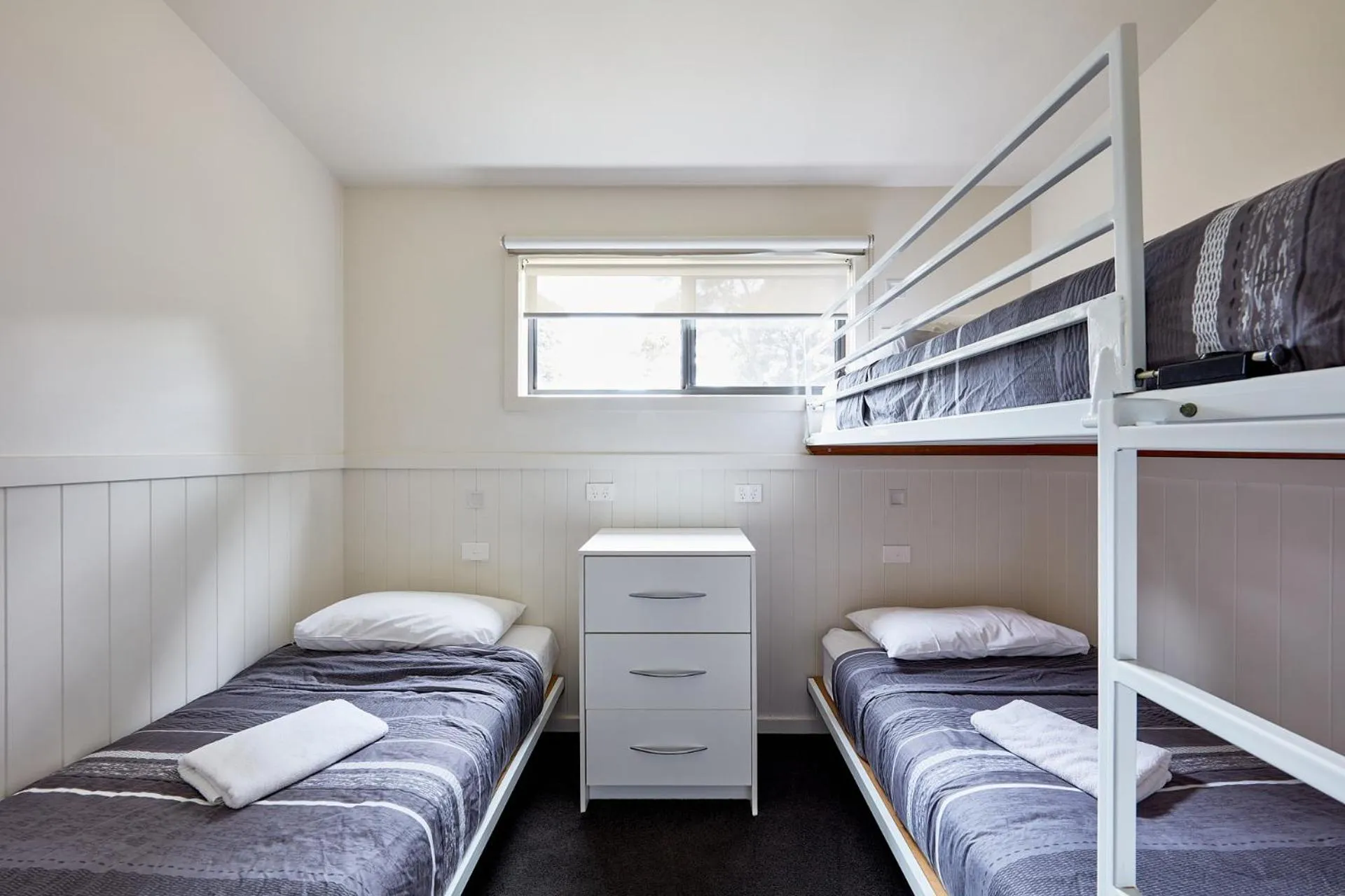 Bed in Anglesea Family Caravan Park