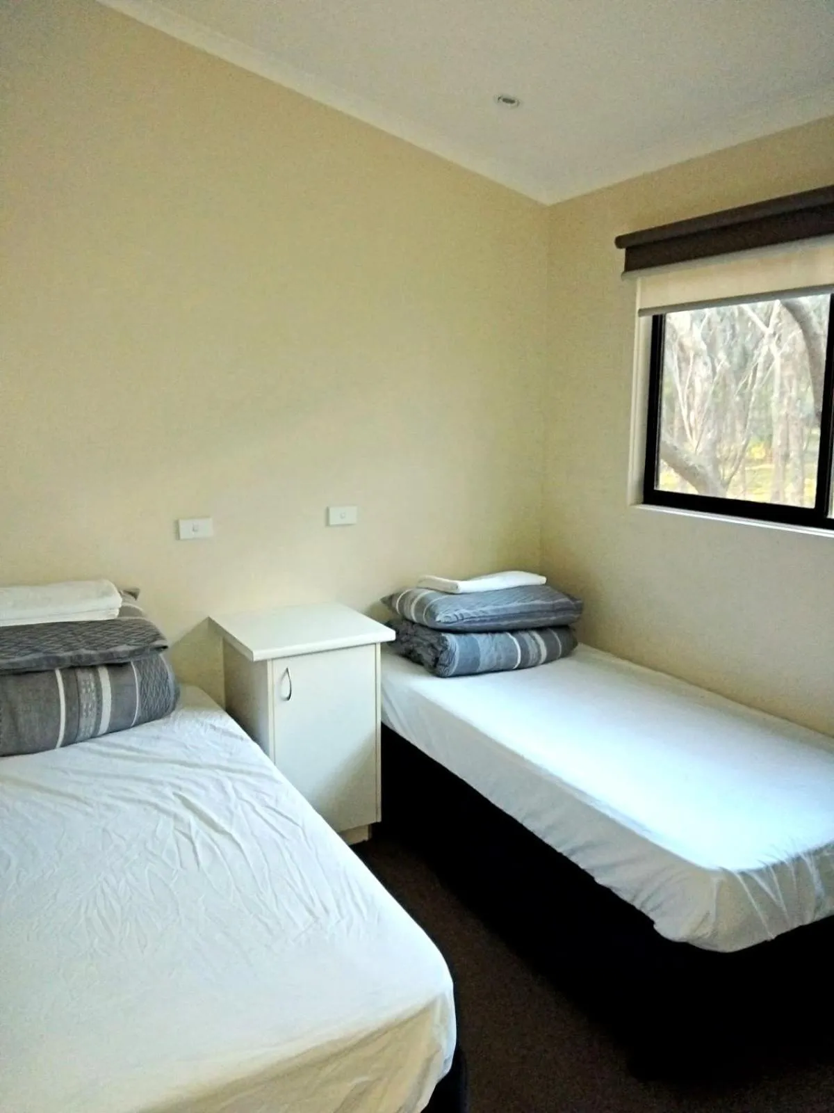 Bed in Anglesea Family Caravan Park