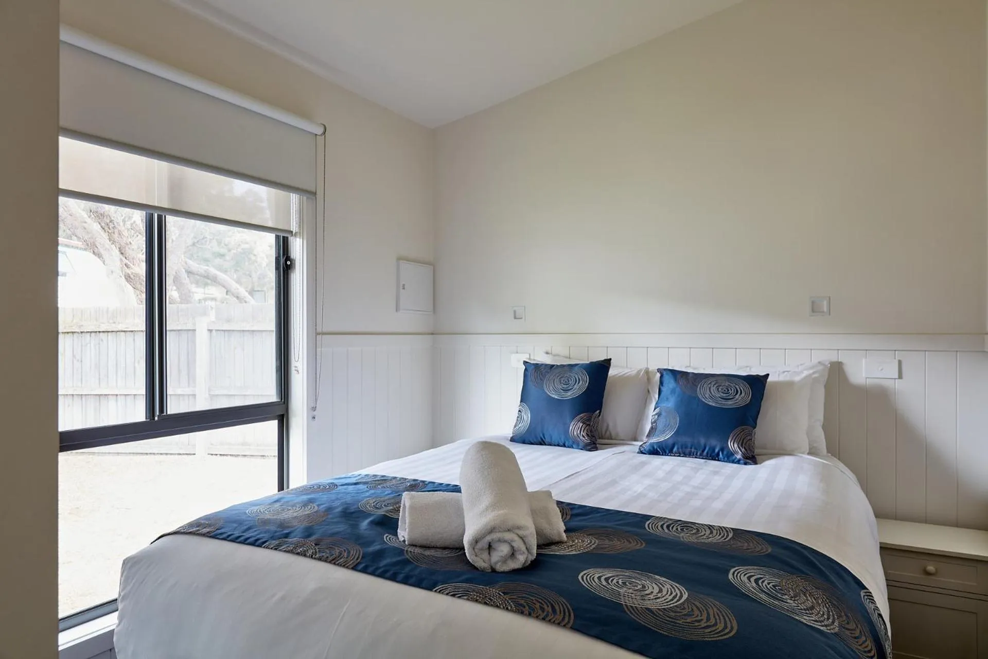 Bed in Anglesea Family Caravan Park