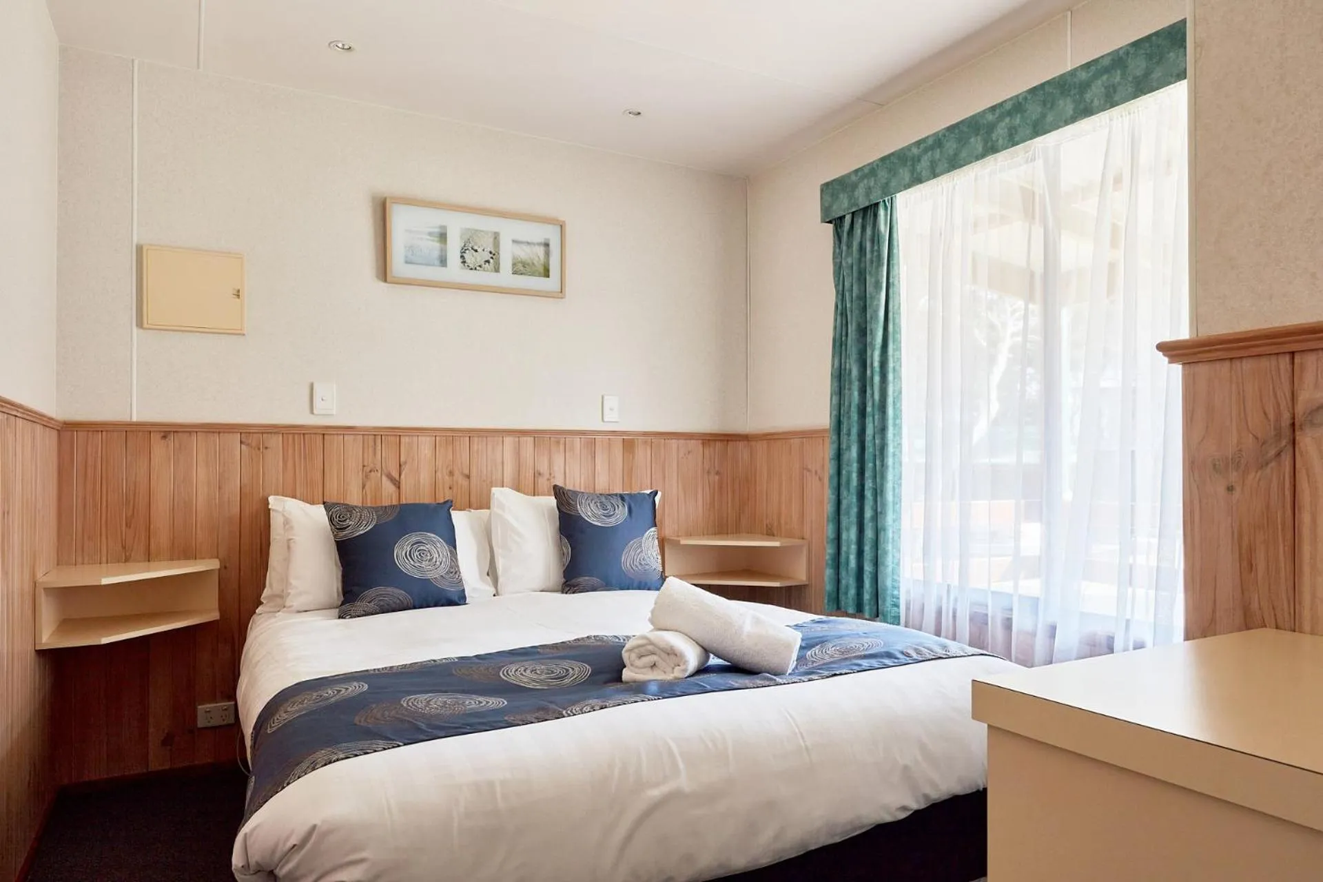 Bed in Anglesea Family Caravan Park