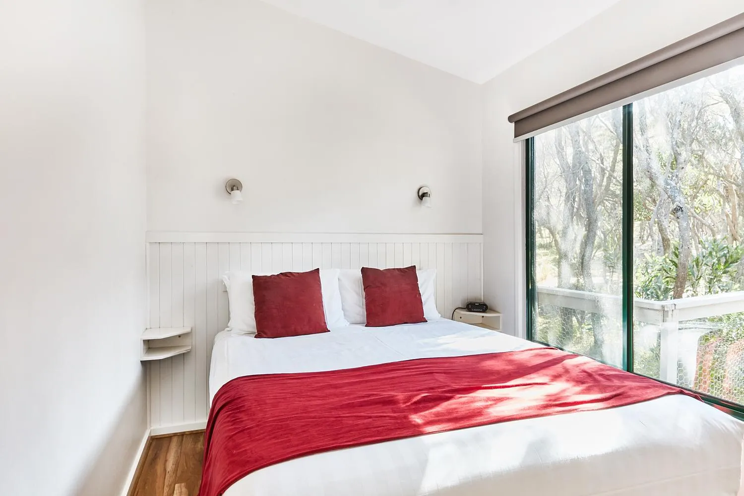 Bed in Anglesea Family Caravan Park