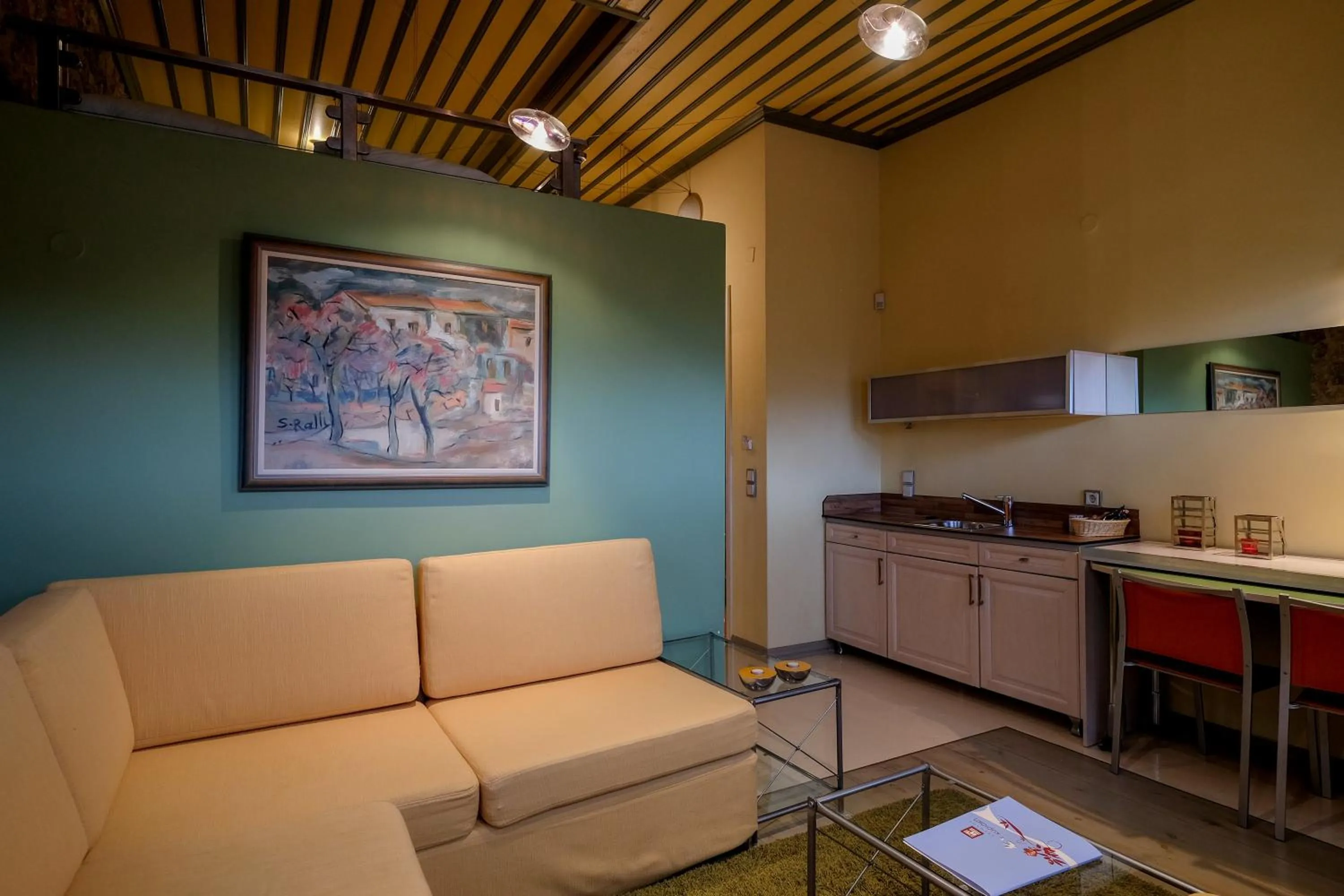 Kitchen or kitchenette in Kyriaki Guesthouse & Suites