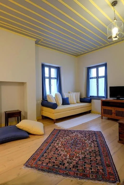 Bed in Kyriaki Guesthouse & Suites