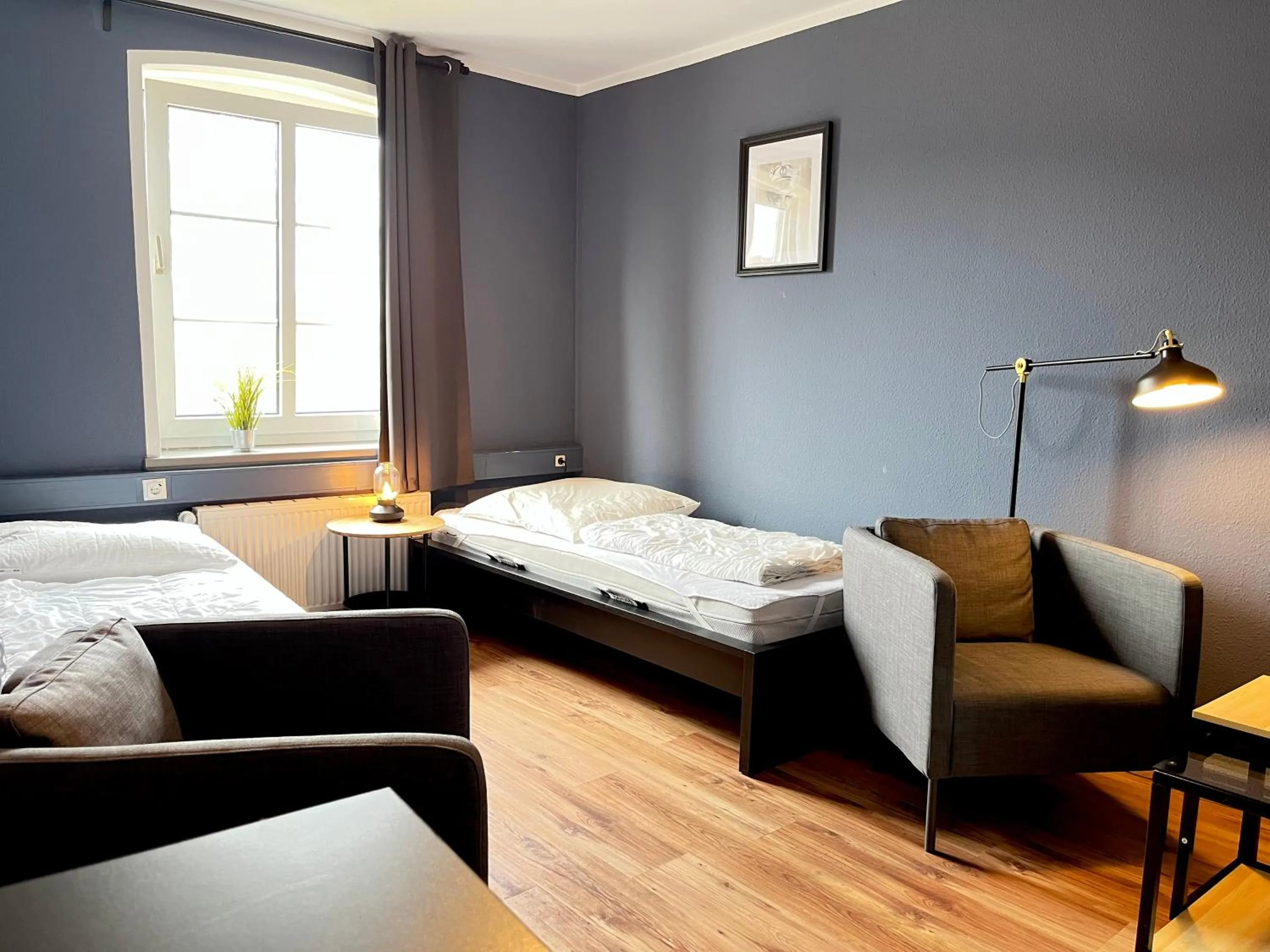 Living room, Bed in Blue Doors Hostel KTV