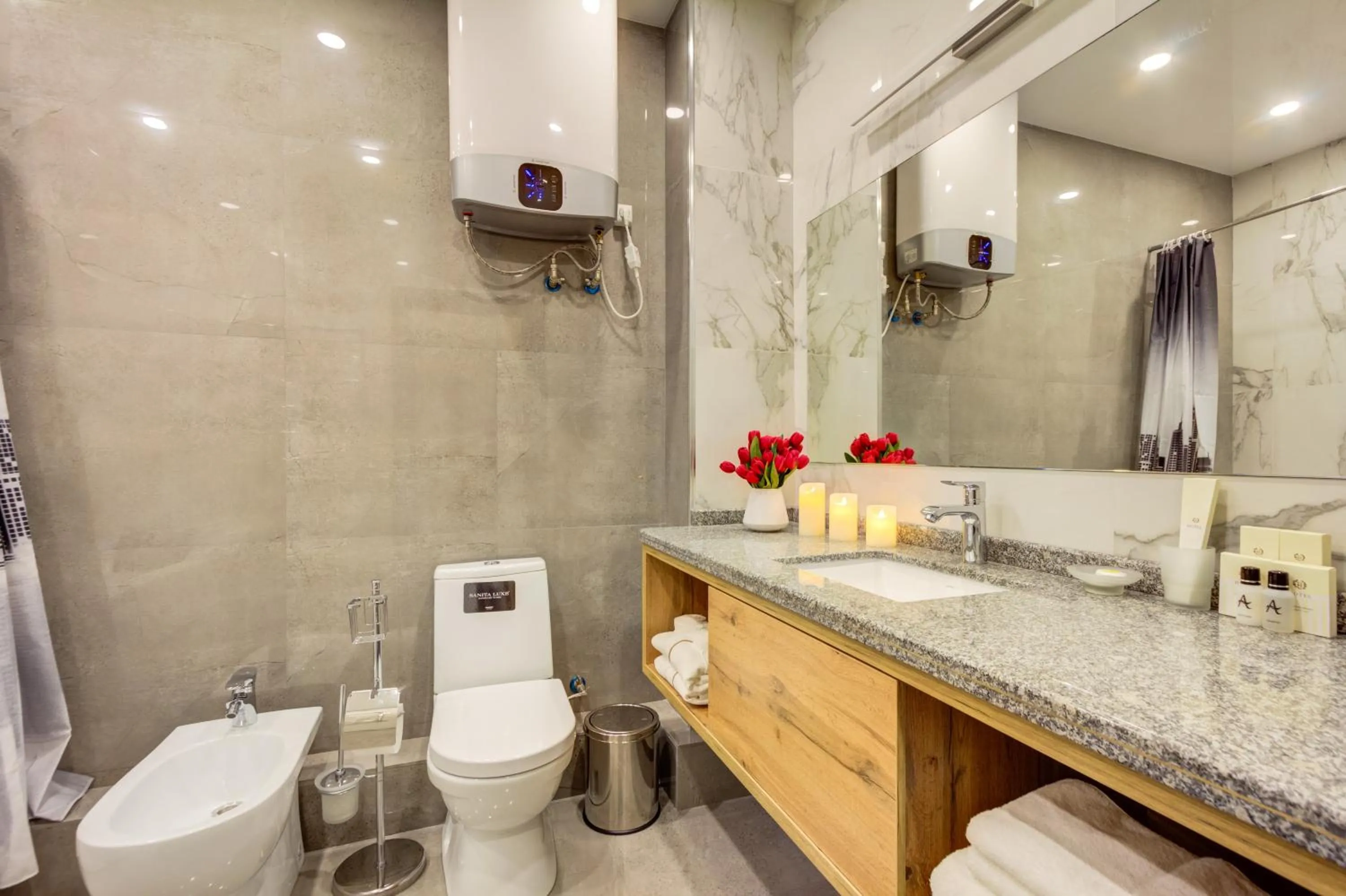 Toilet in Aurum hotel