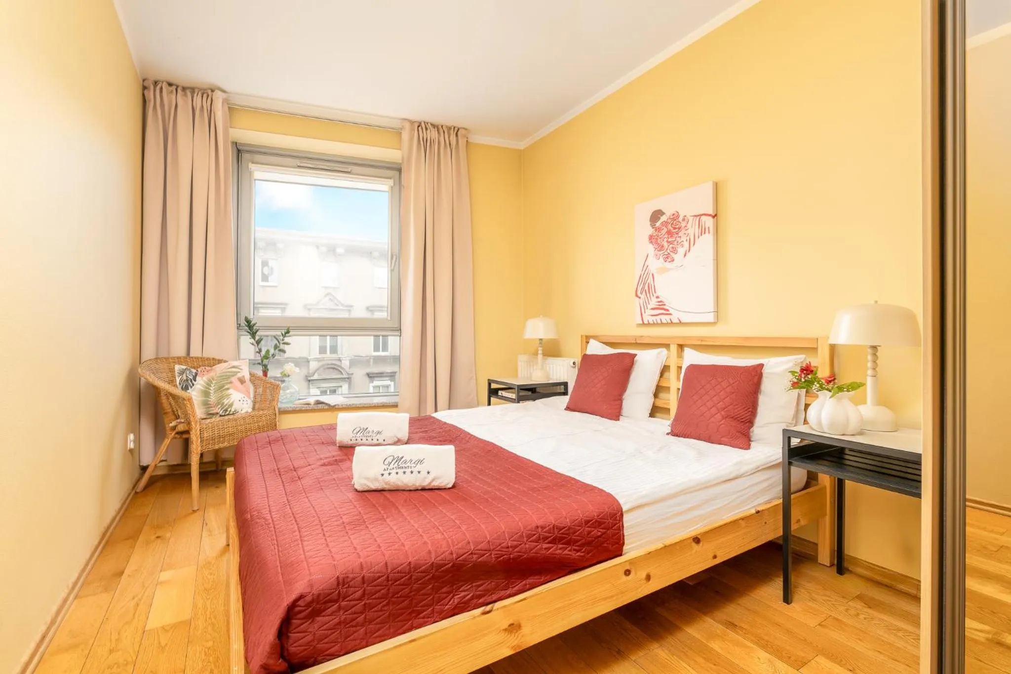 Bed in MARGI Brandy Apartament