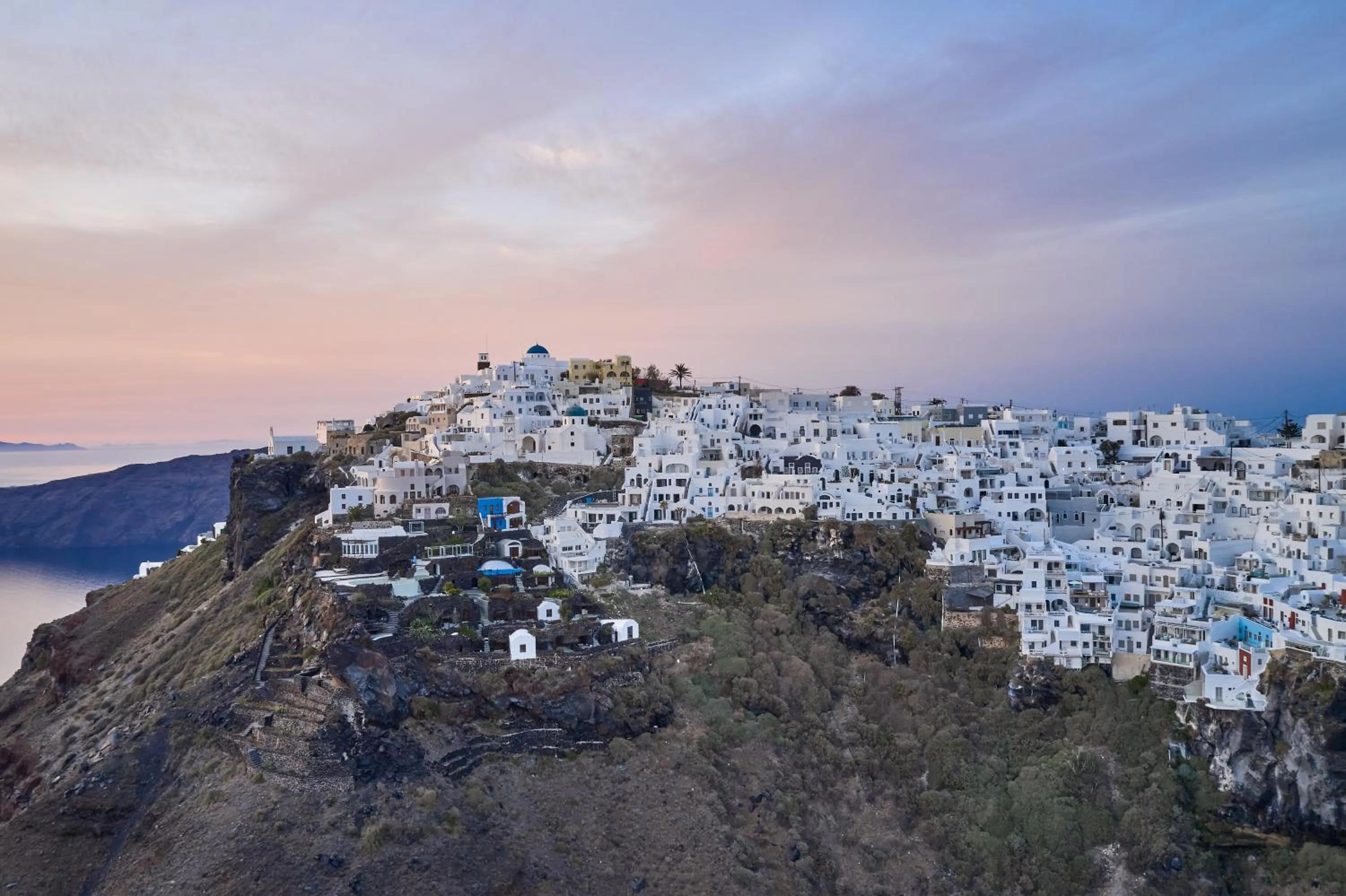 Natural landscape in Santorini Mansion at Imerovigli