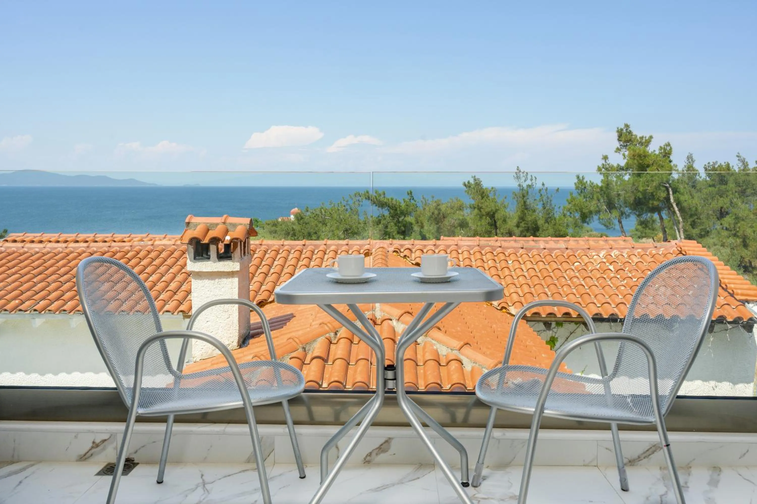 Balcony/Terrace in Leandros Hotel
