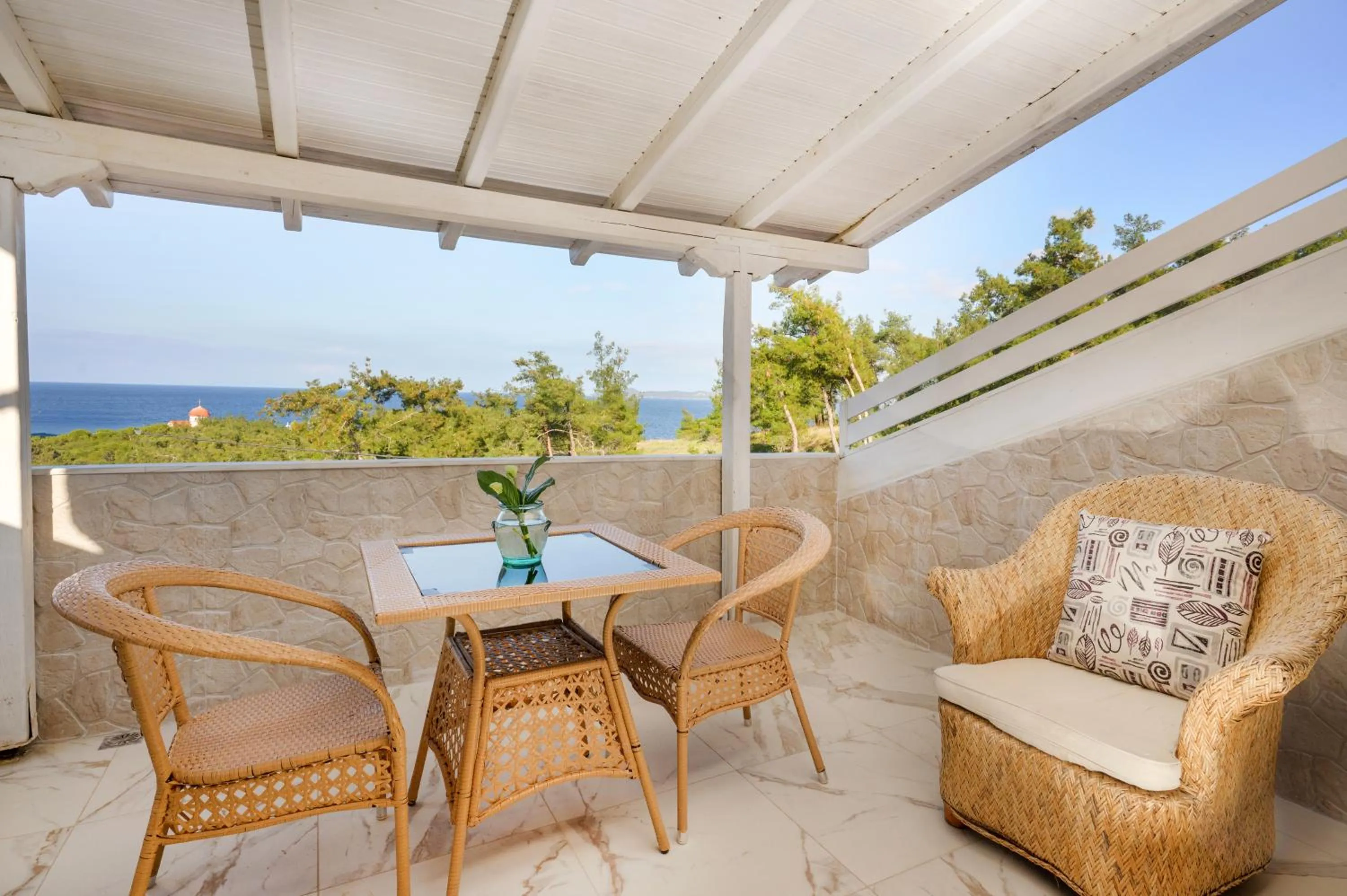 Balcony/Terrace in Leandros Hotel