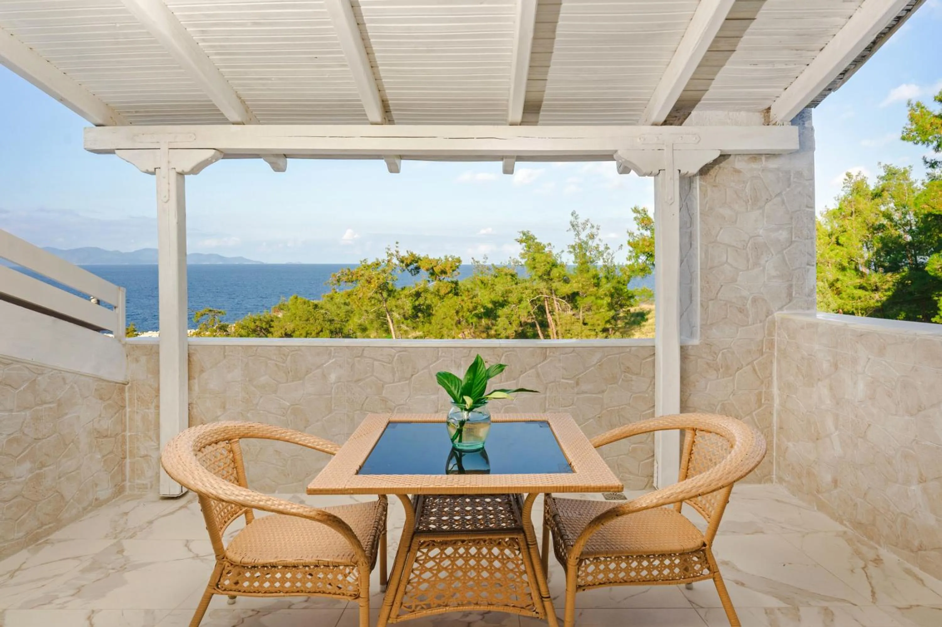 Balcony/Terrace in Leandros Hotel