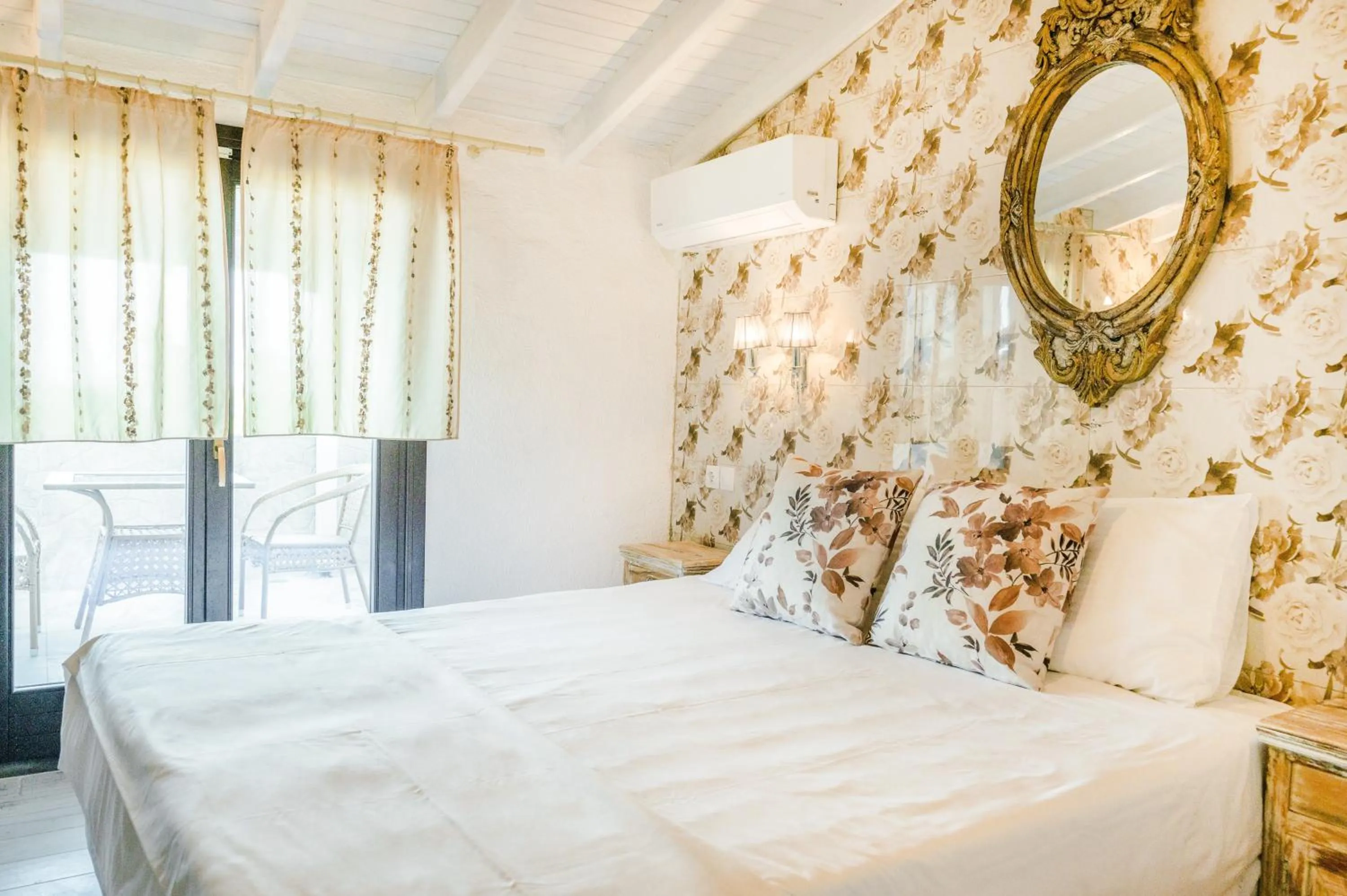 Bed in Leandros Hotel