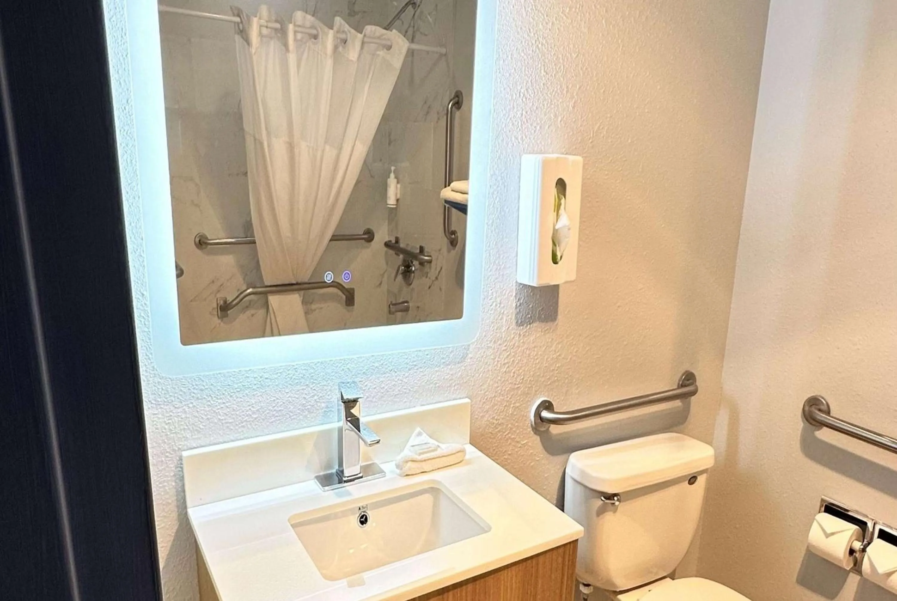 Bathroom in Microtel Inn & Suites by Wyndham Gallup - PET FRIENDLY