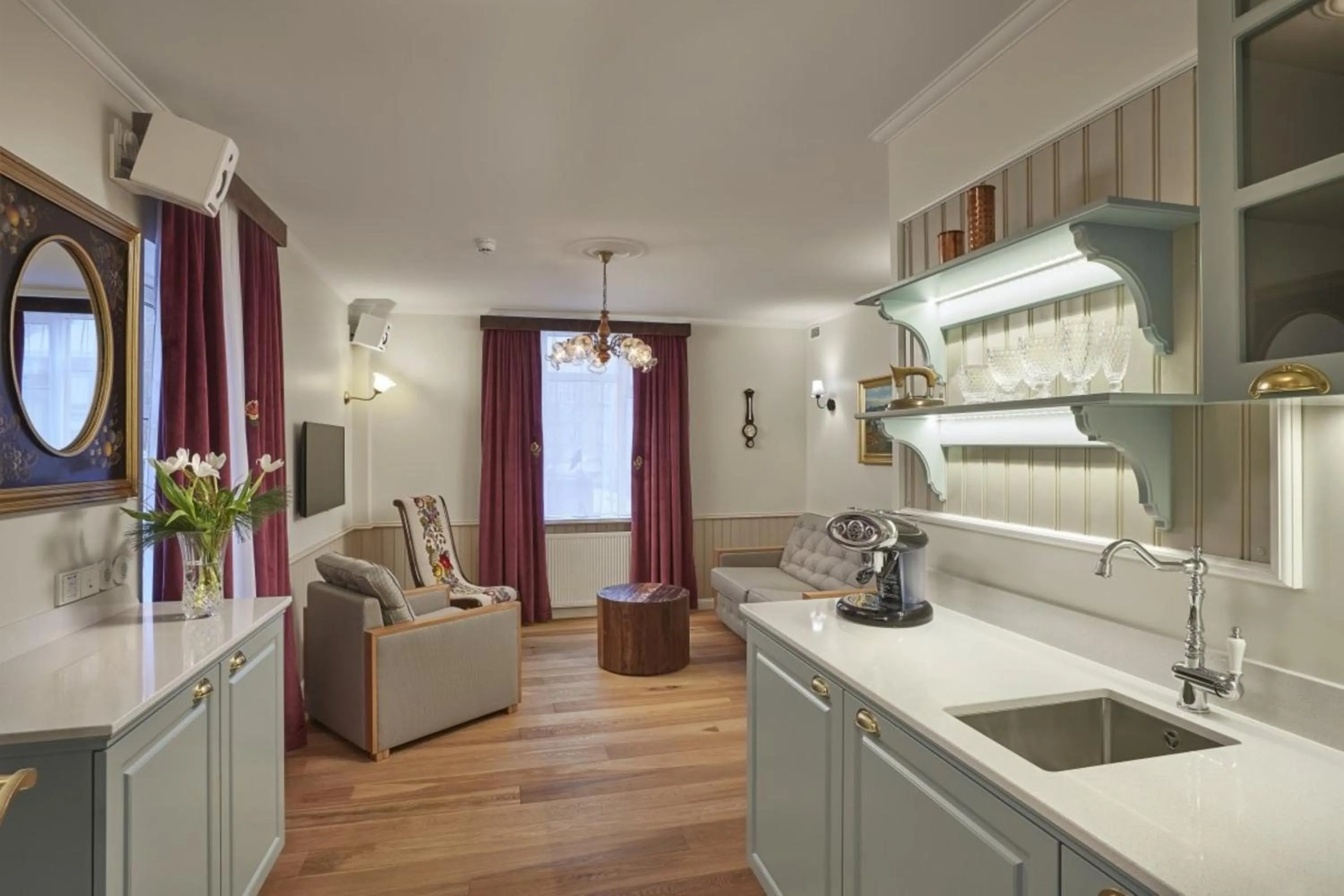 Kitchen or kitchenette in Reykjavik Marina - Berjaya Iceland Hotels