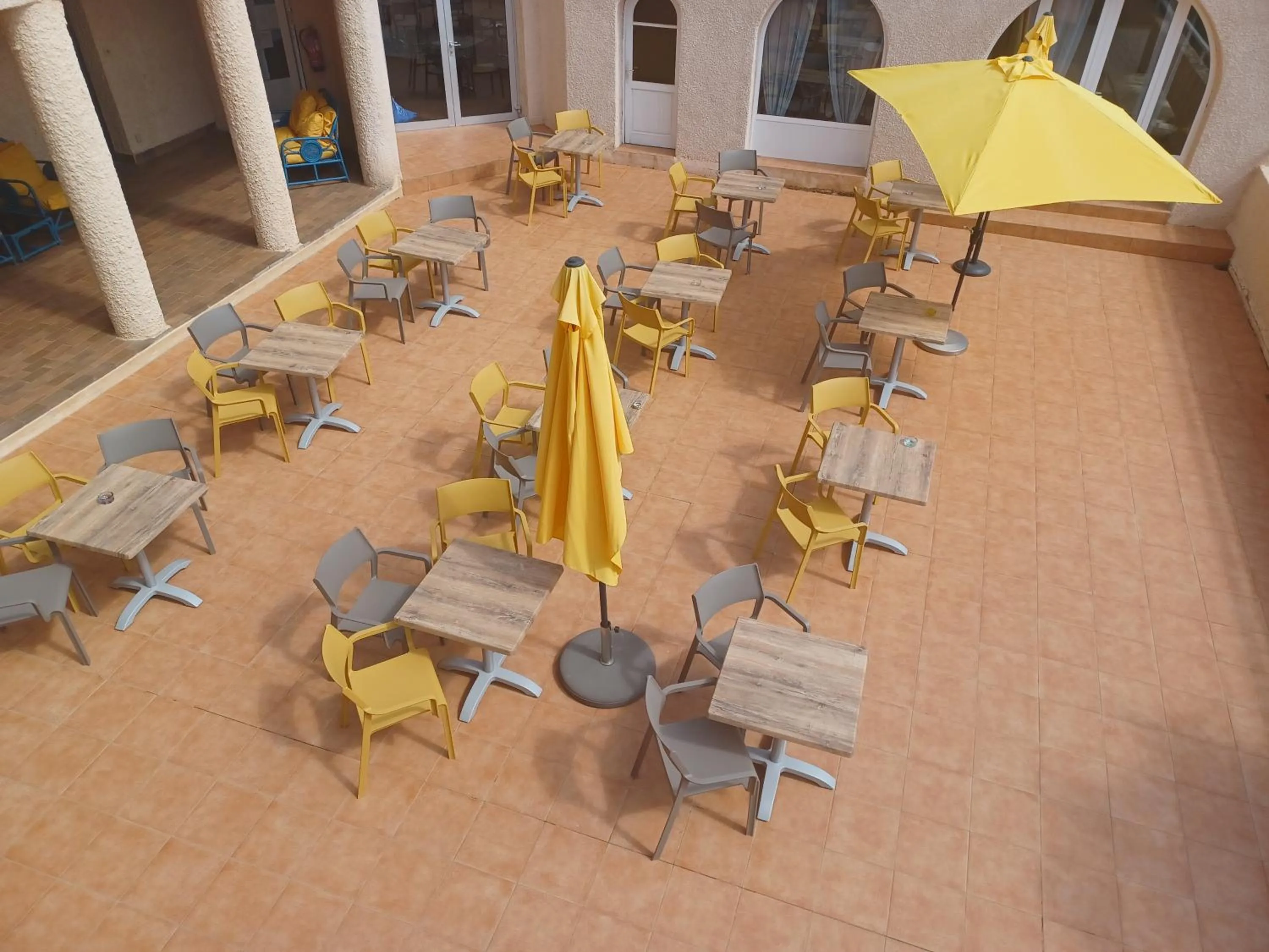 Patio in Hotel Cinque Arcate