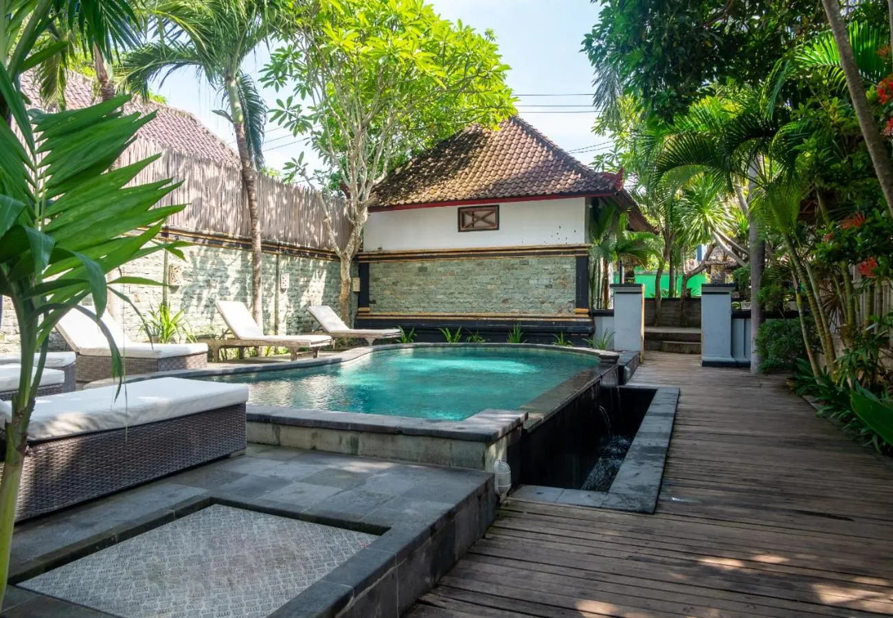 Pool view in The Nichos Bungalows And Villas