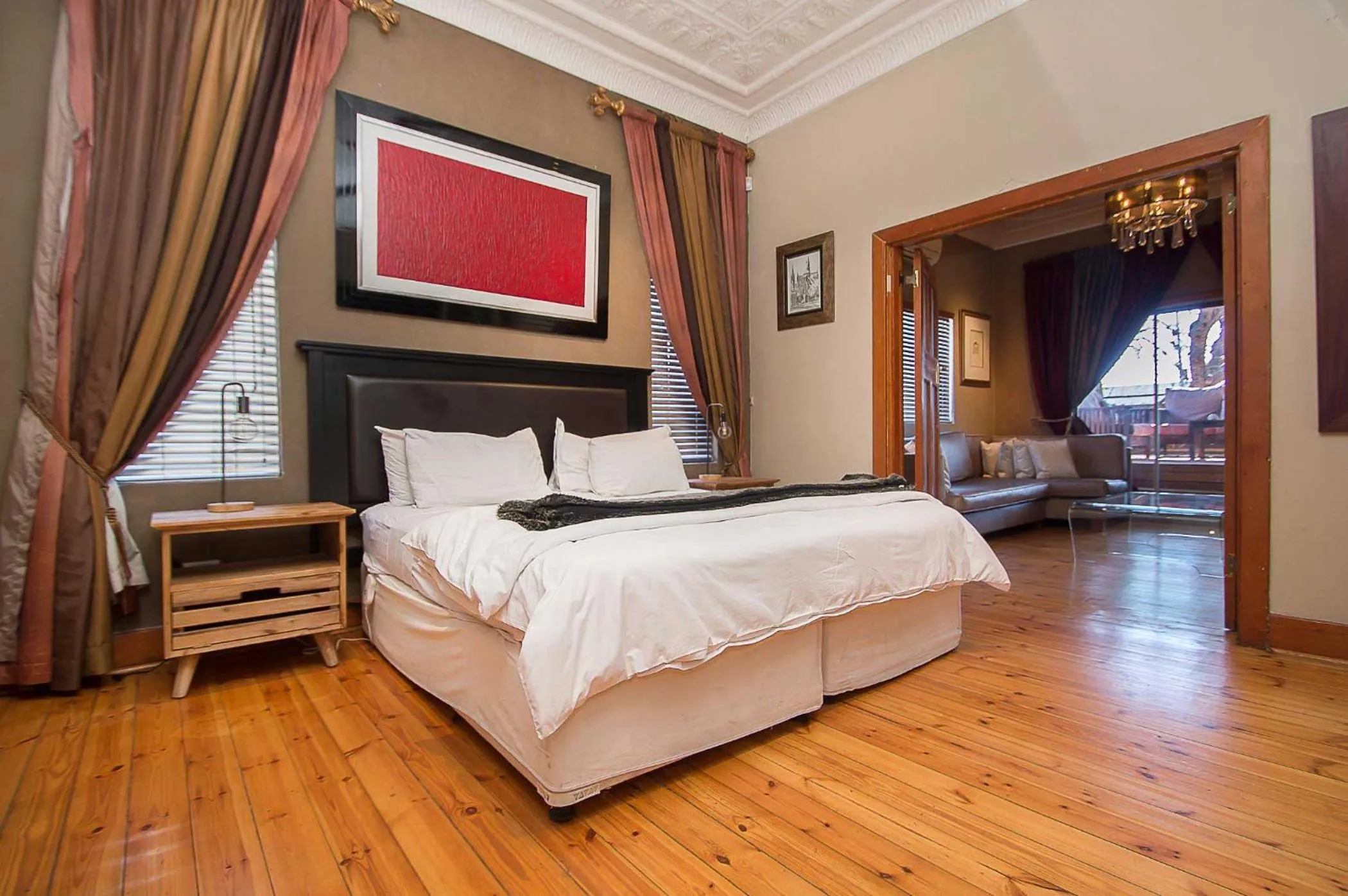 Bed in Saffron Guest House