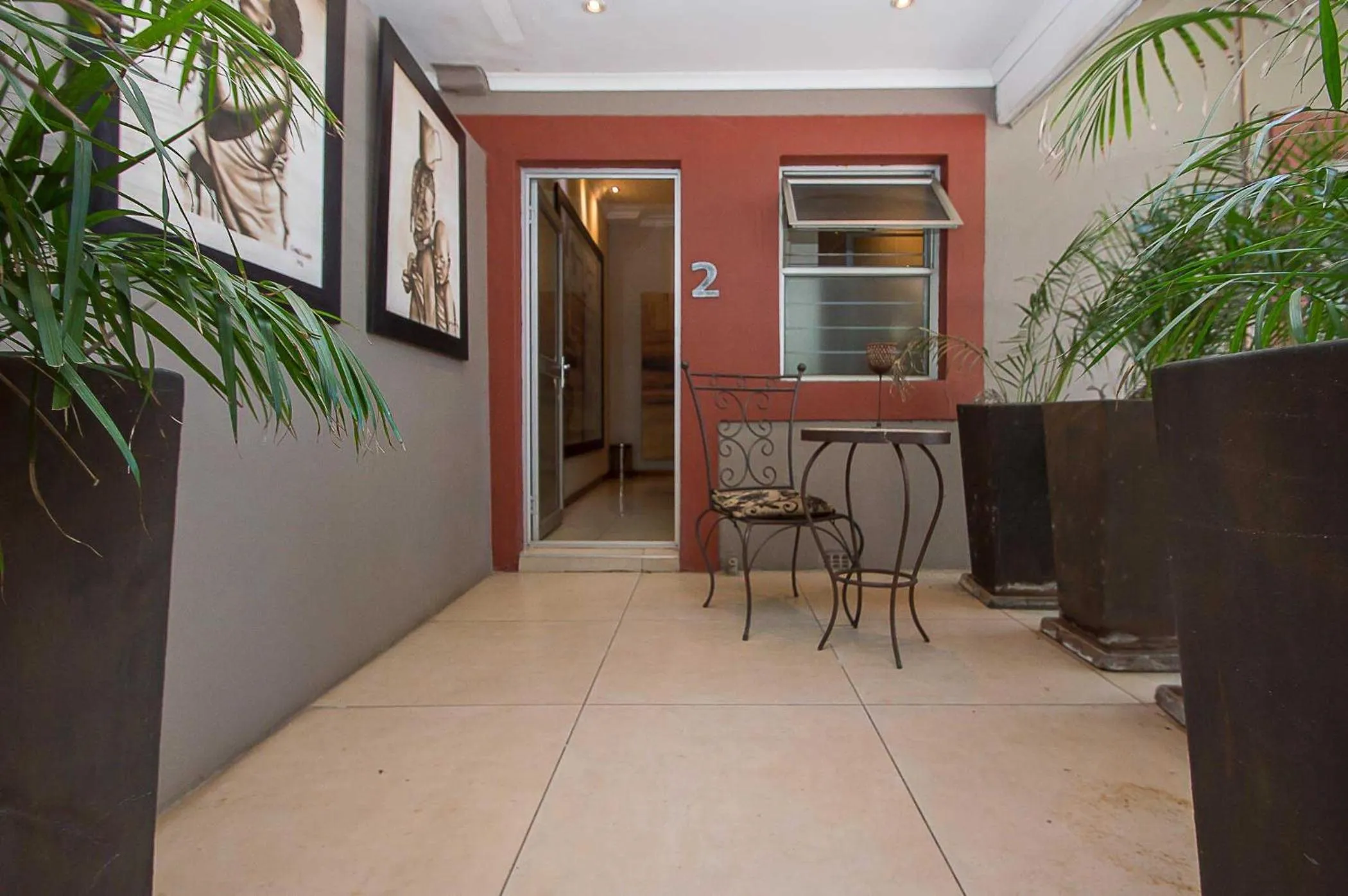 Seating area in Saffron Guest House