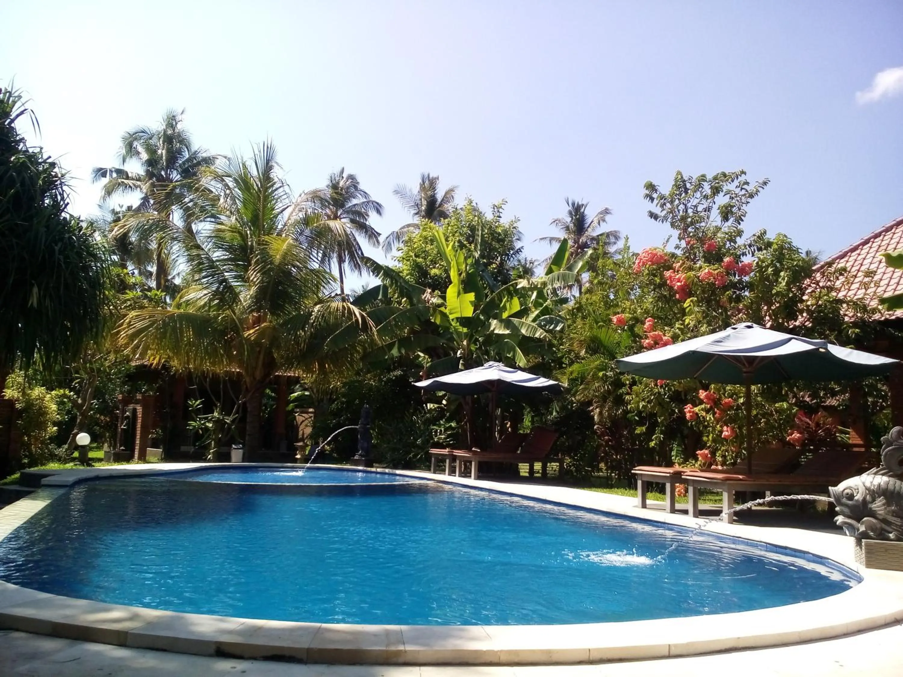 Swimming pool in Suka Sari Cottages