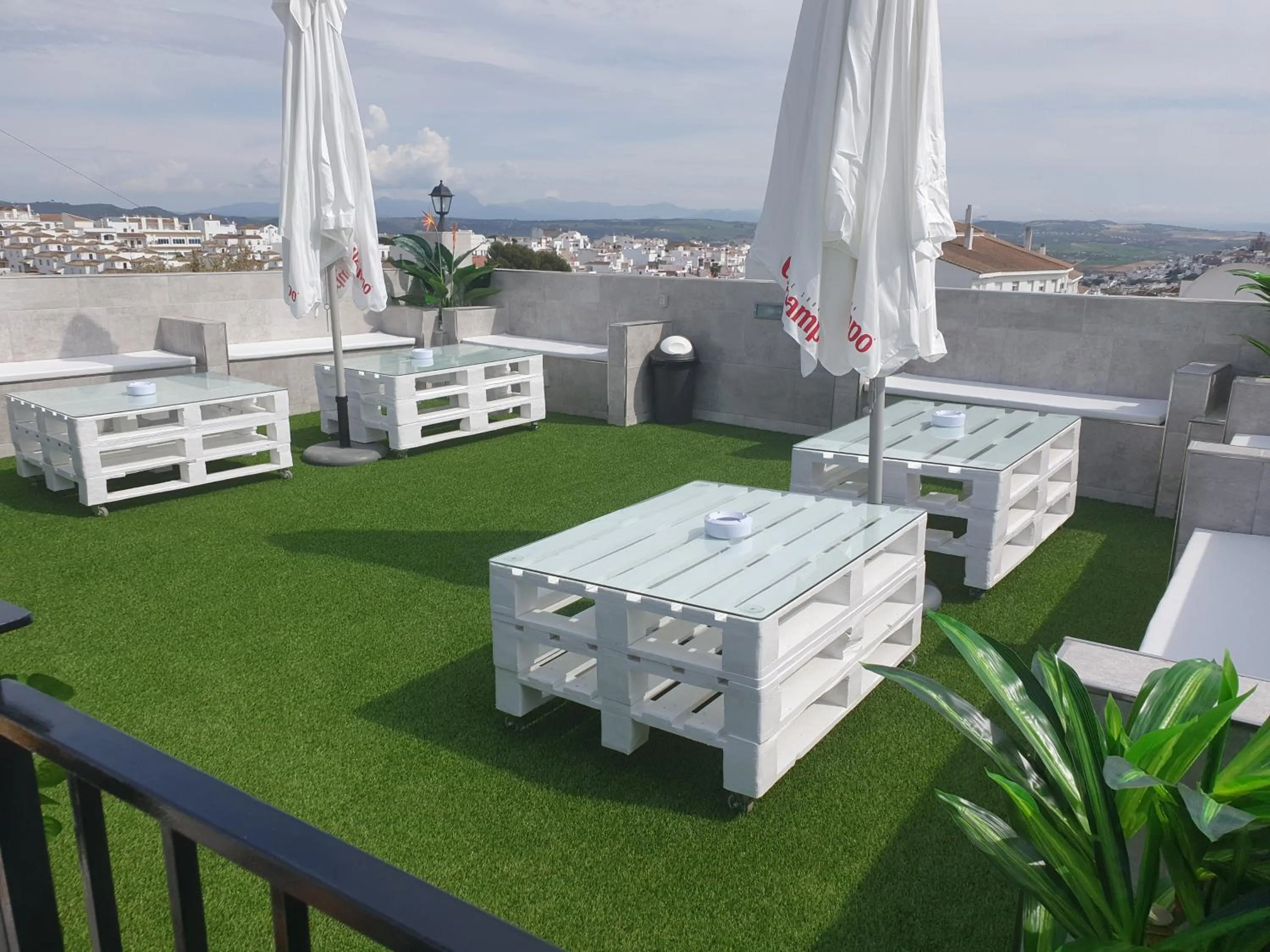 Balcony/Terrace in Hostal Málaga