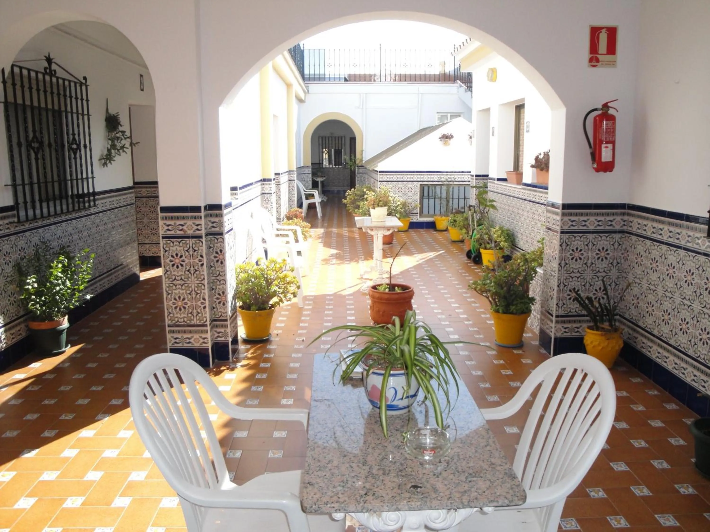 Patio in Hostal Málaga
