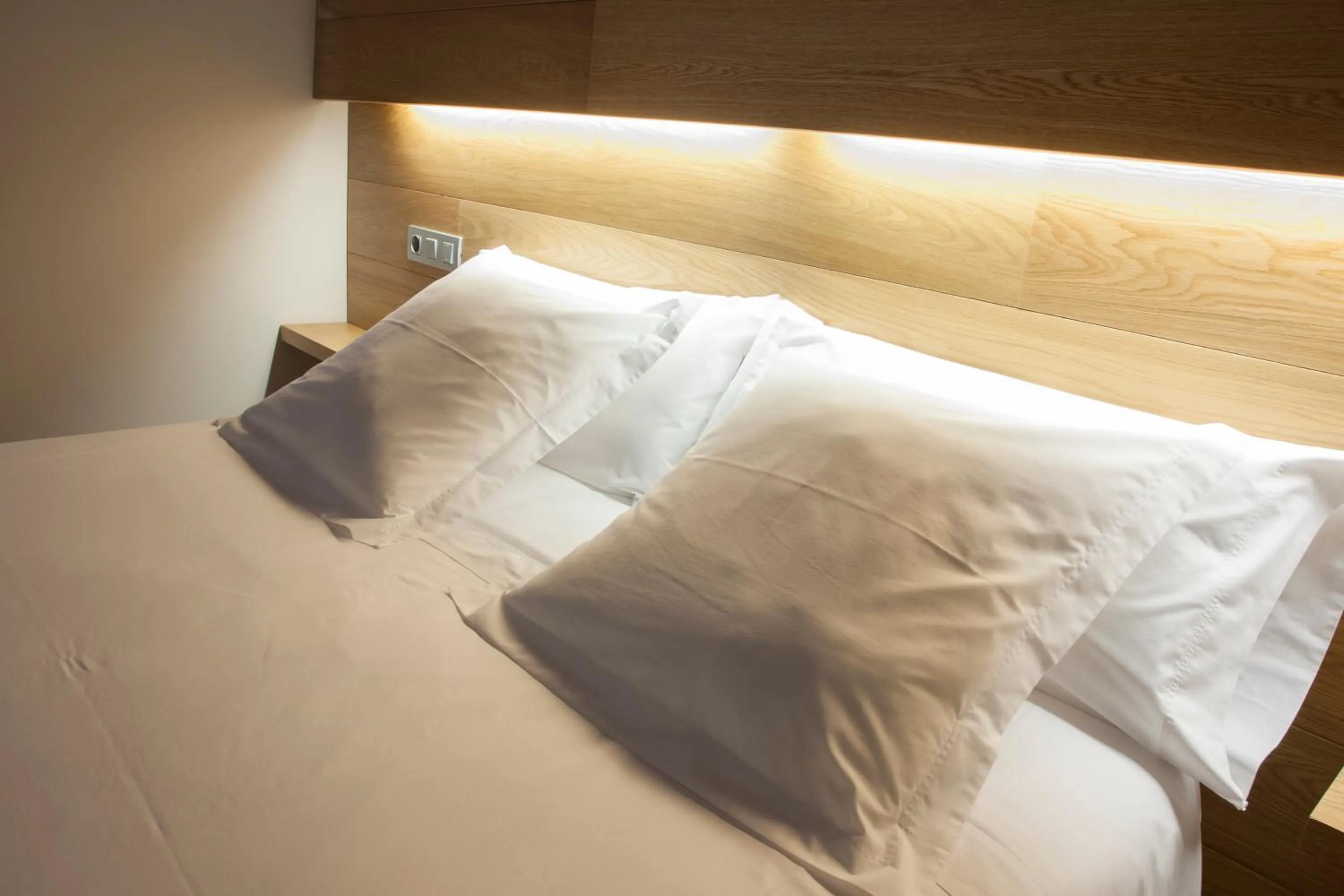 Bed in Hotel Estació