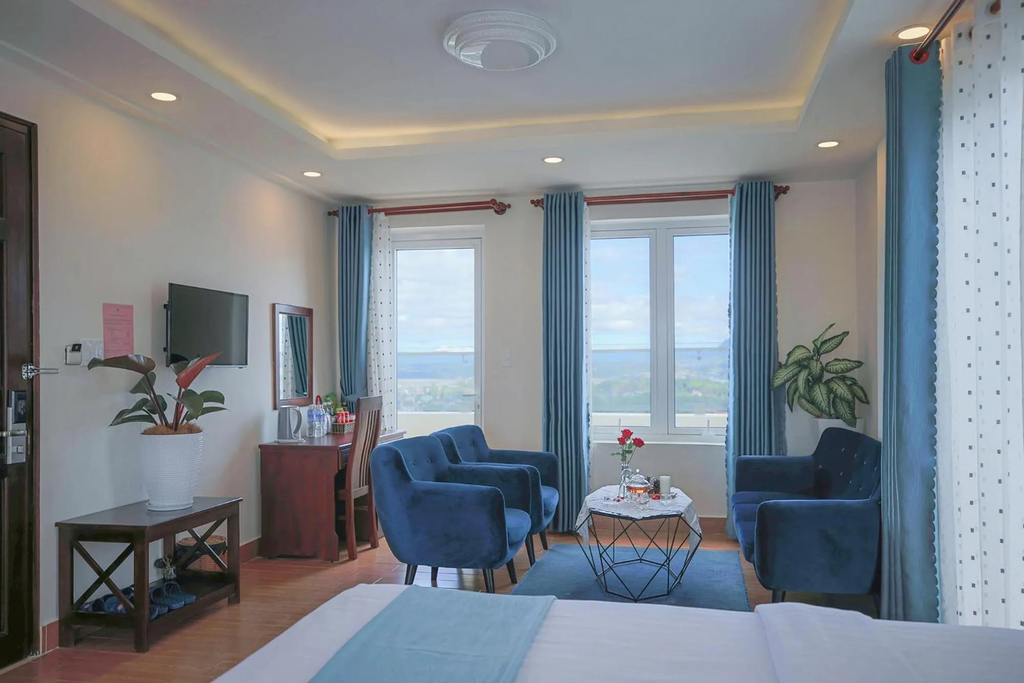 Seating area in Rose Valley Hotel Da Lat Vietnam