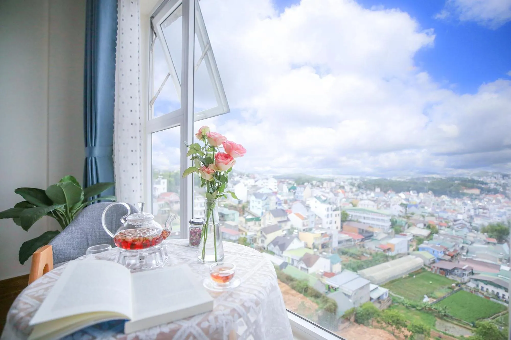 City view in Rose Valley Hotel Da Lat Vietnam