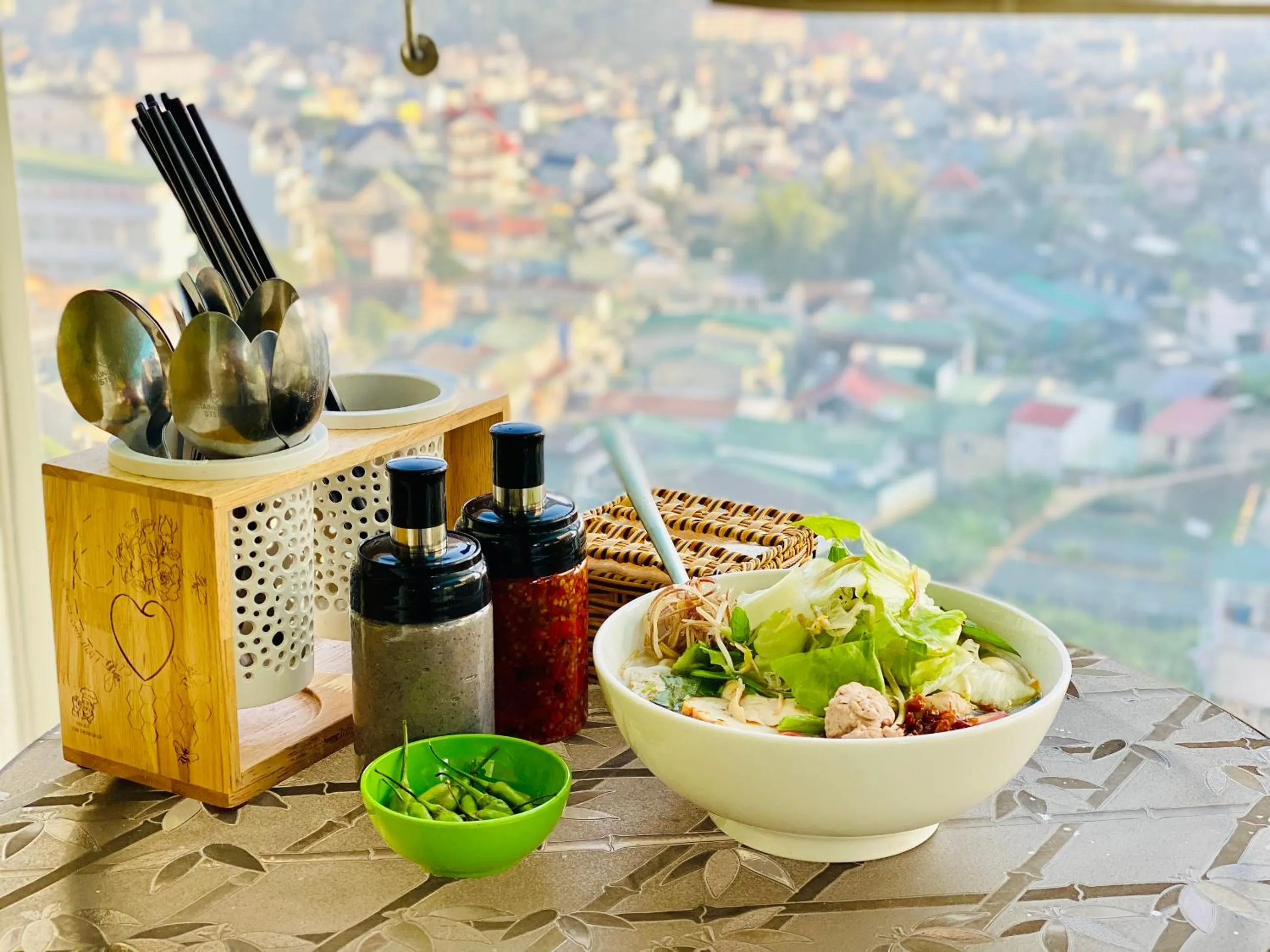 Breakfast in Rose Valley Hotel Da Lat Vietnam
