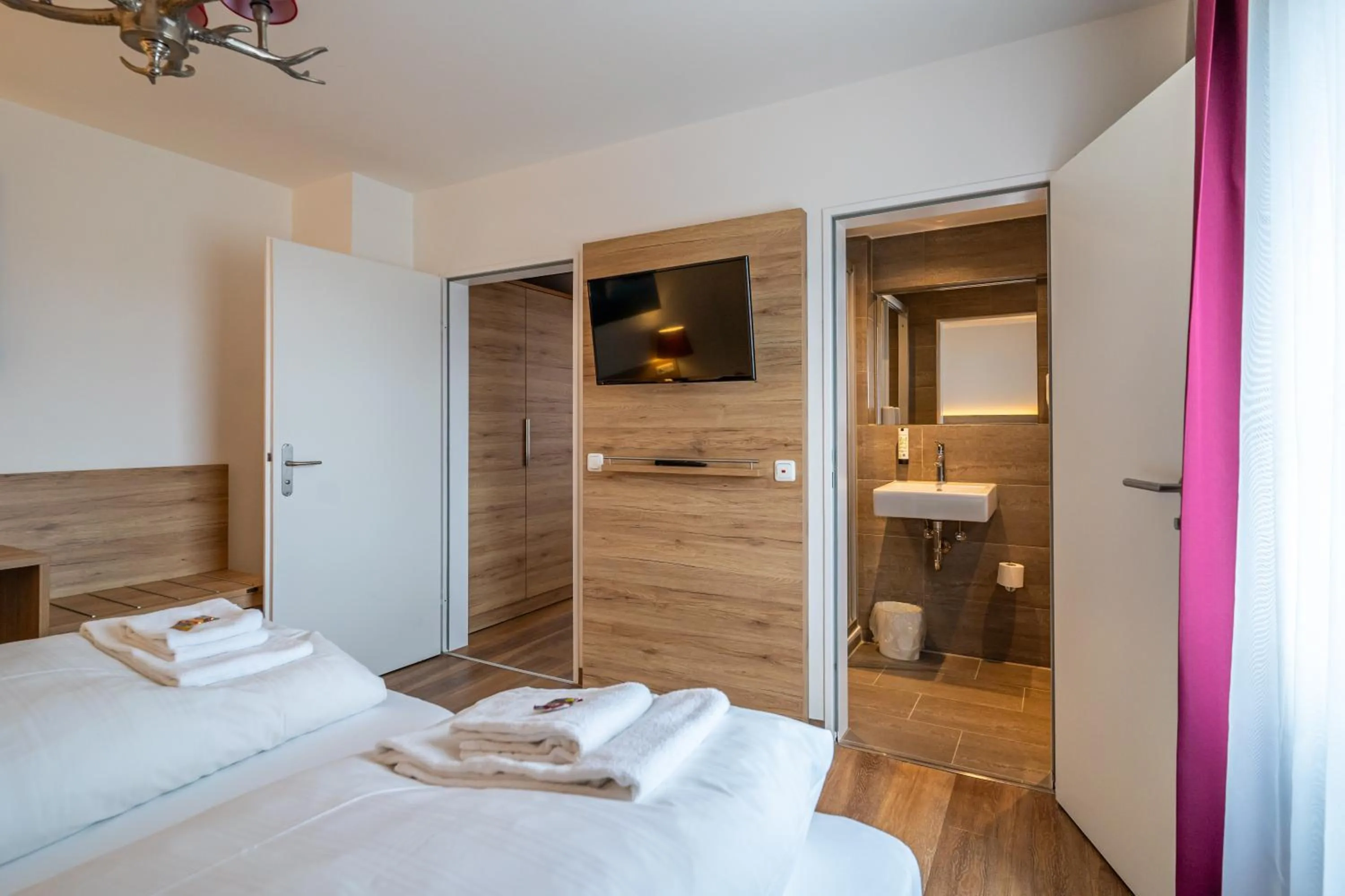 Bed in Hotel Weißbräu