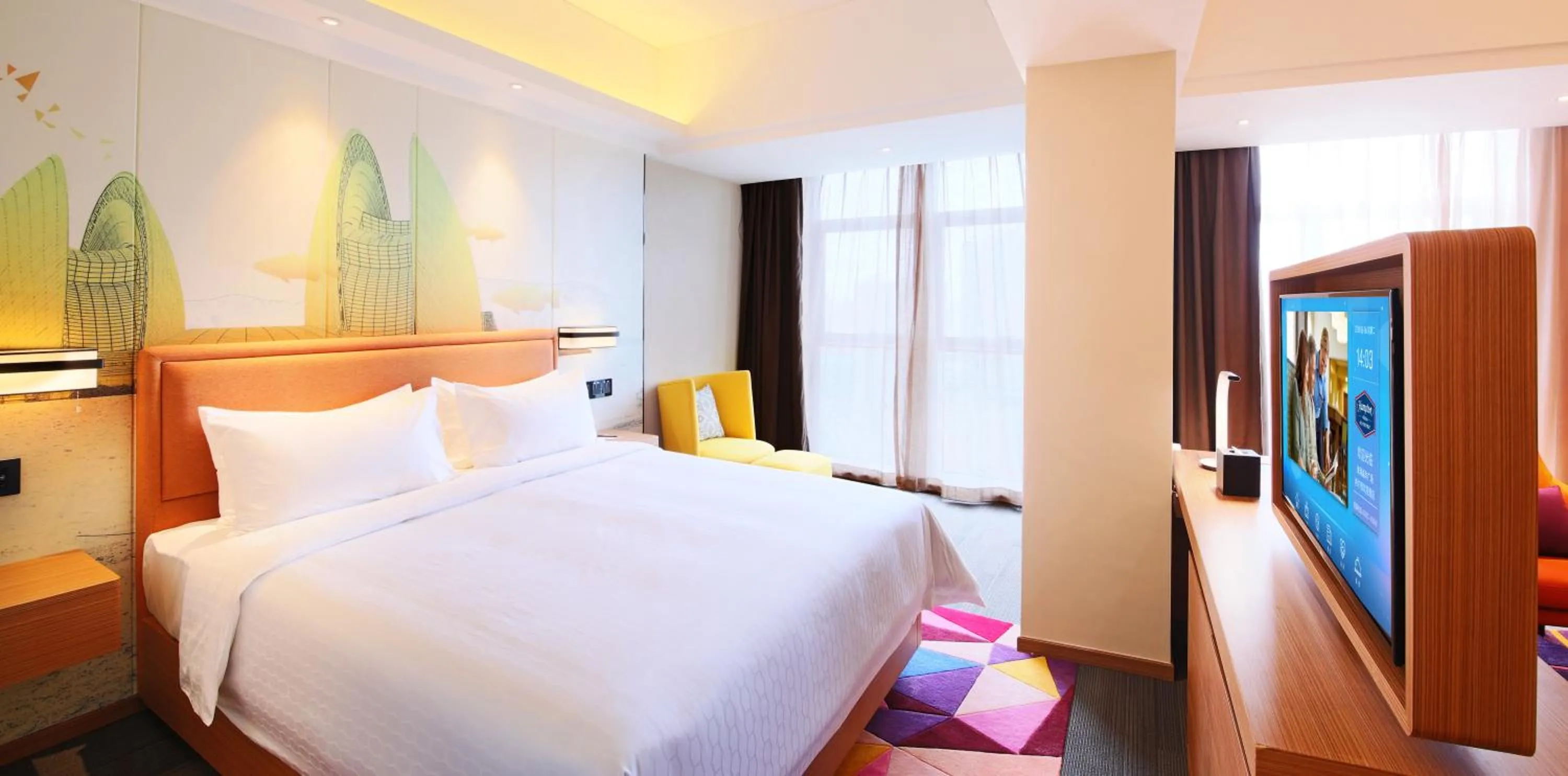 Bed in Hampton by Hilton Zhuhai Cheng Feng Plaza