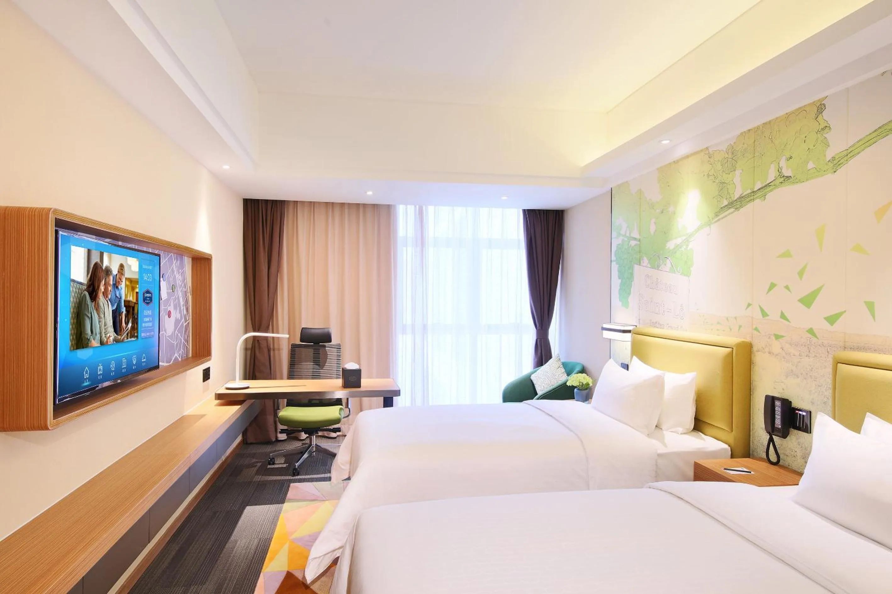 Bed in Hampton by Hilton Zhuhai Cheng Feng Plaza