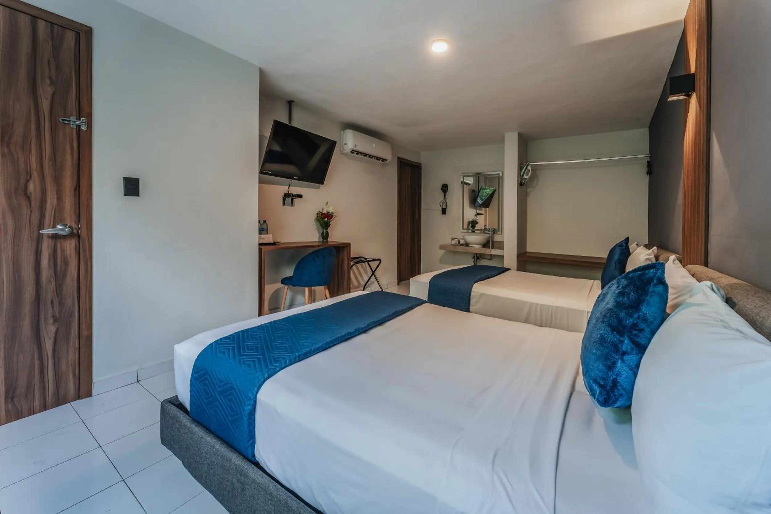 Bed in Hotel Casa Nova, Merida