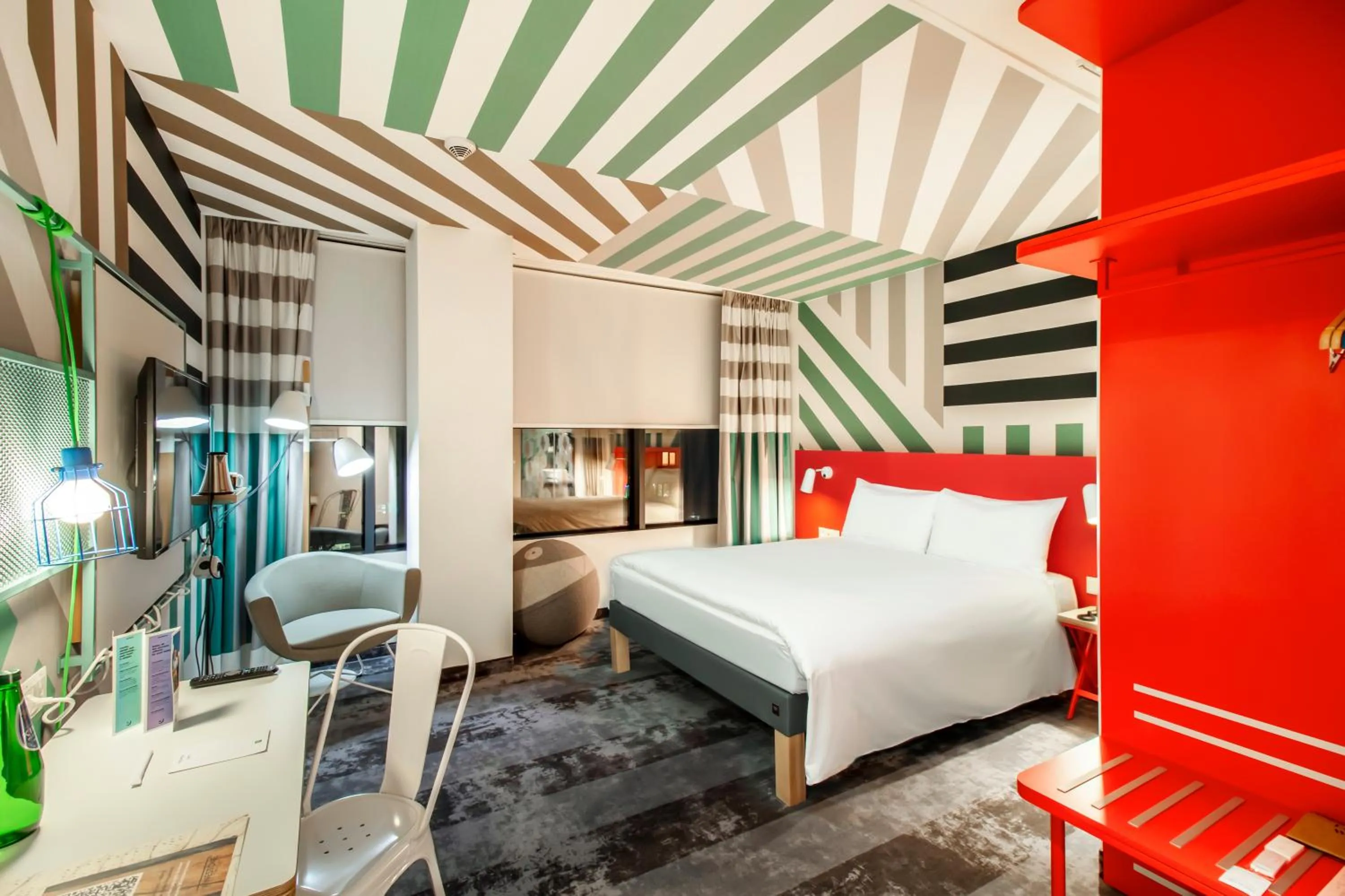 Bedroom, Bed in ibis Styles Warszawa Centrum