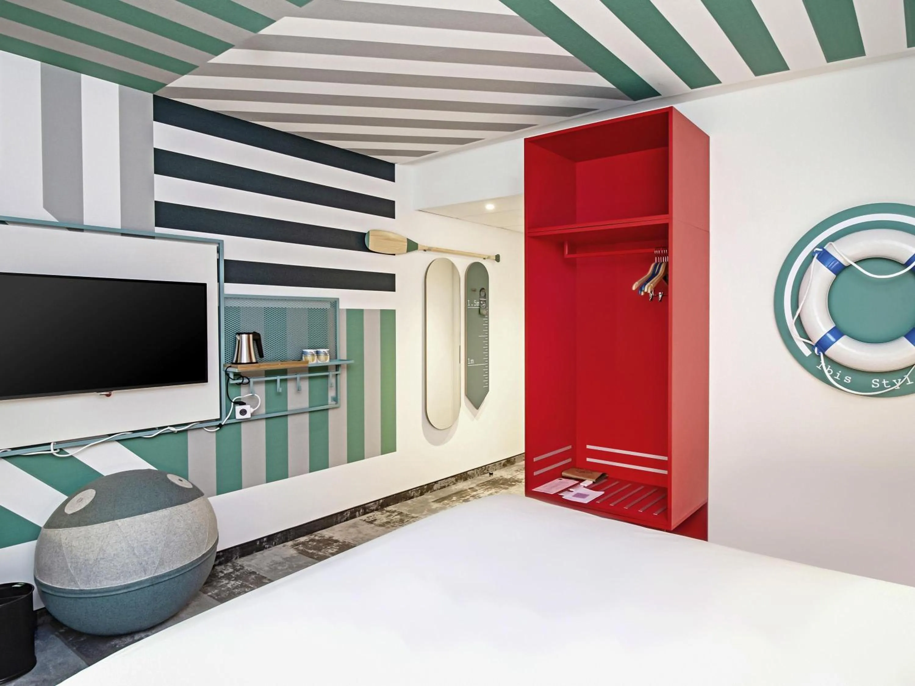 Bedroom, Bed in ibis Styles Warszawa Centrum