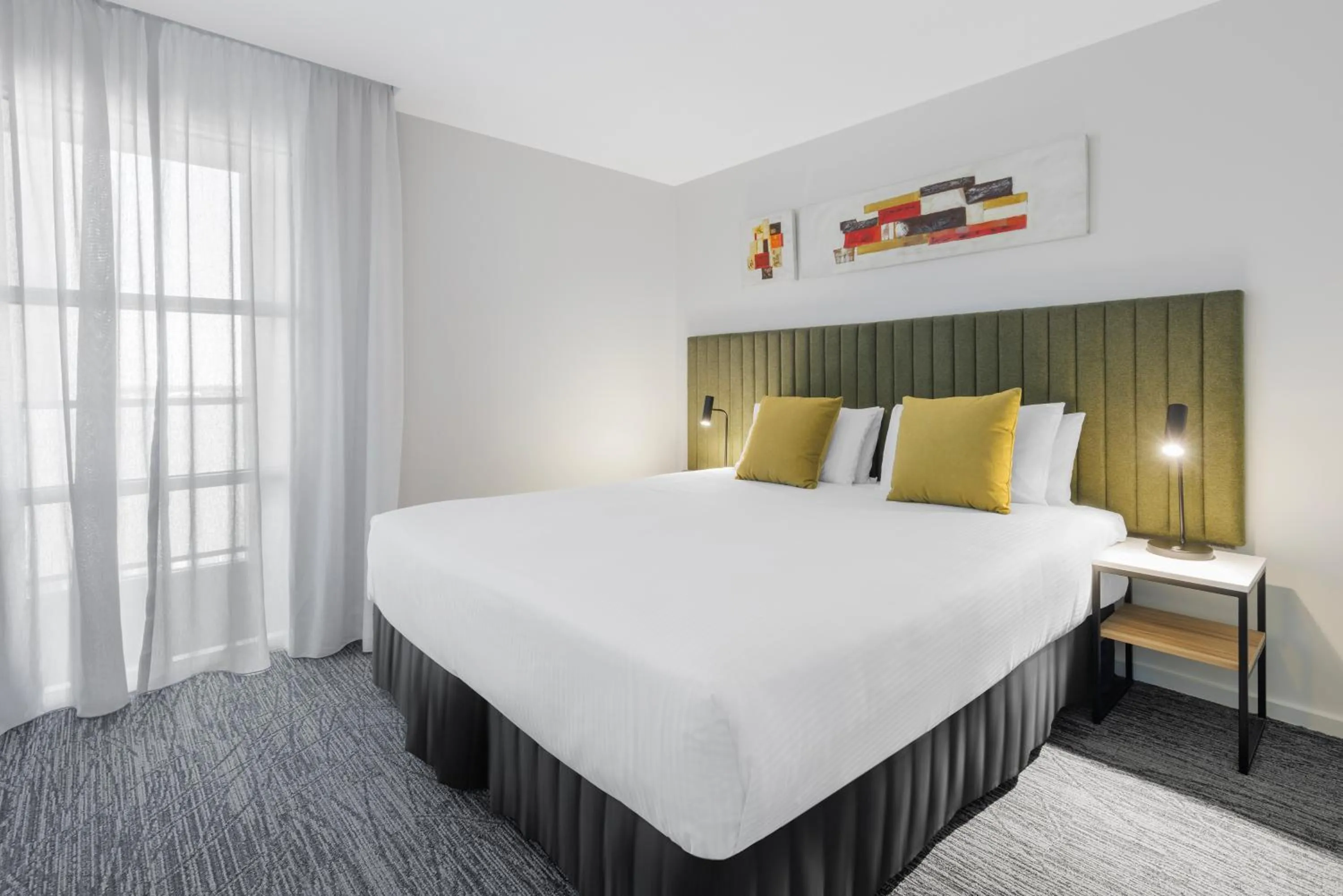 Bedroom, Bed in Quest Caroline Springs