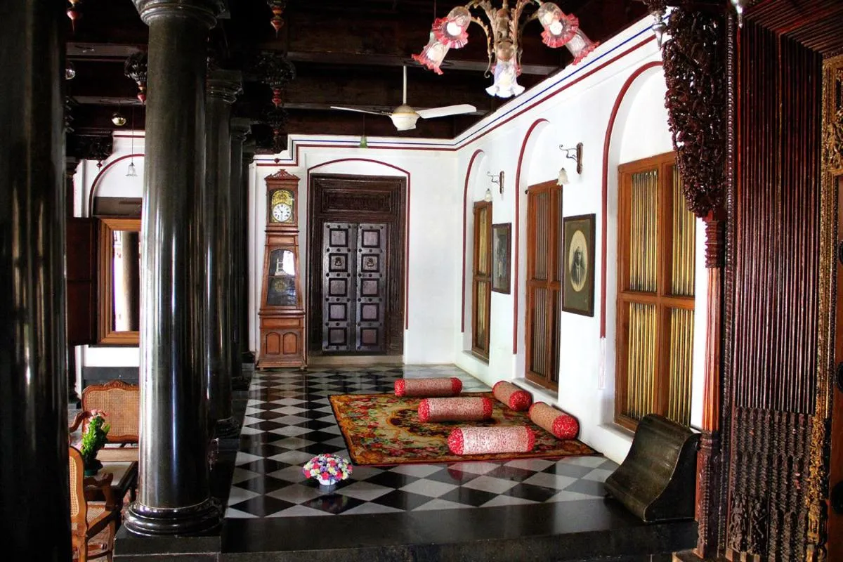 Decorative detail in ChidambaraVilas, Chettinad - A Luxury Heritage Resort Hotel, Karaikudi