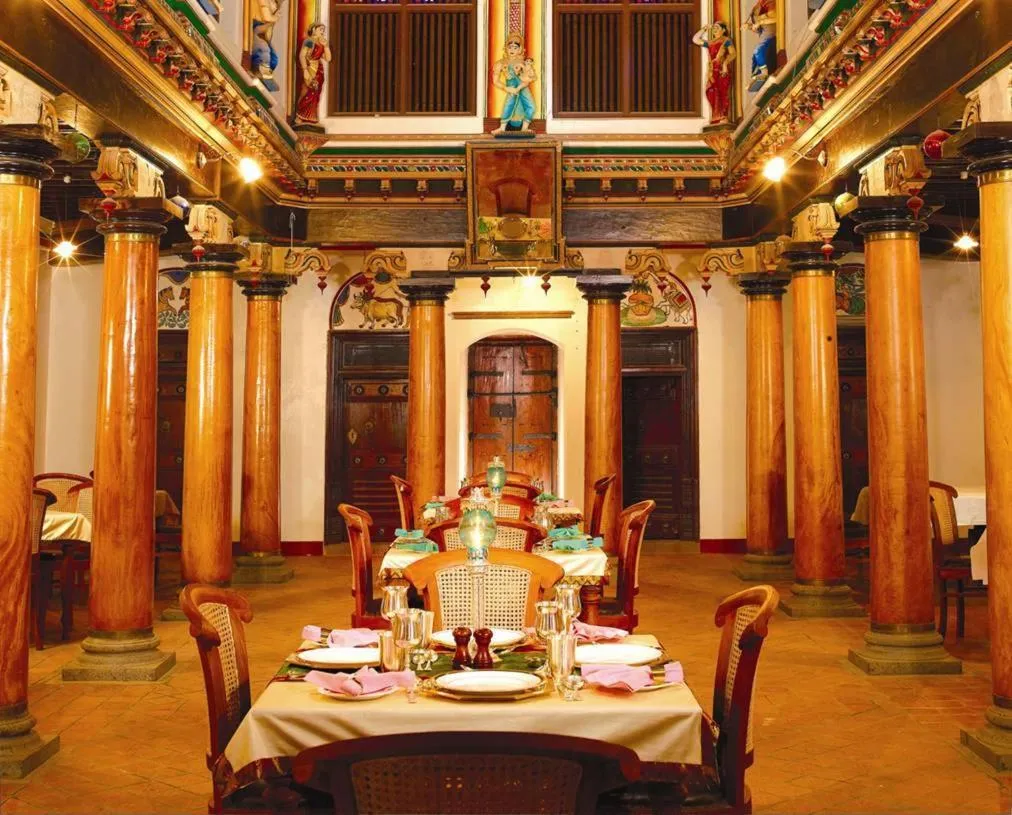 Restaurant/places to eat in ChidambaraVilas, Chettinad - A Luxury Heritage Resort Hotel, Karaikudi