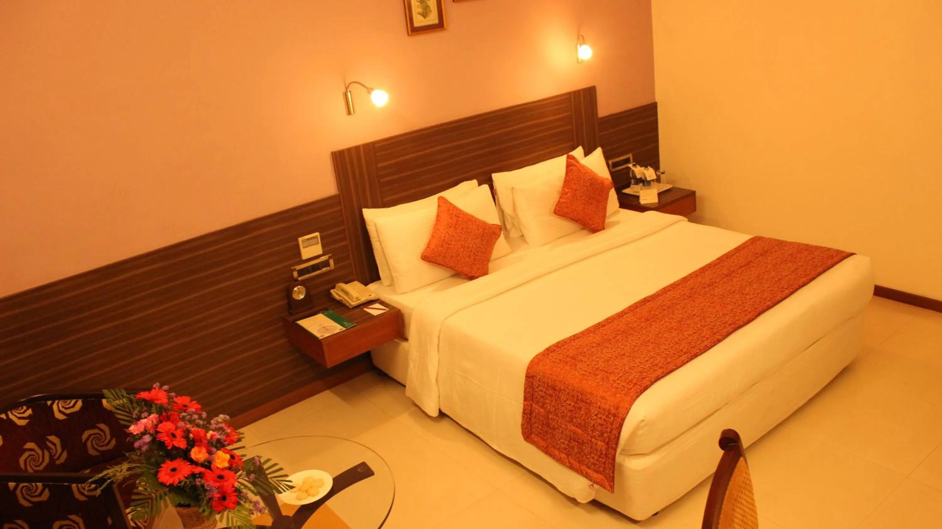 Bed in Sangam Hotel, Thanjavur