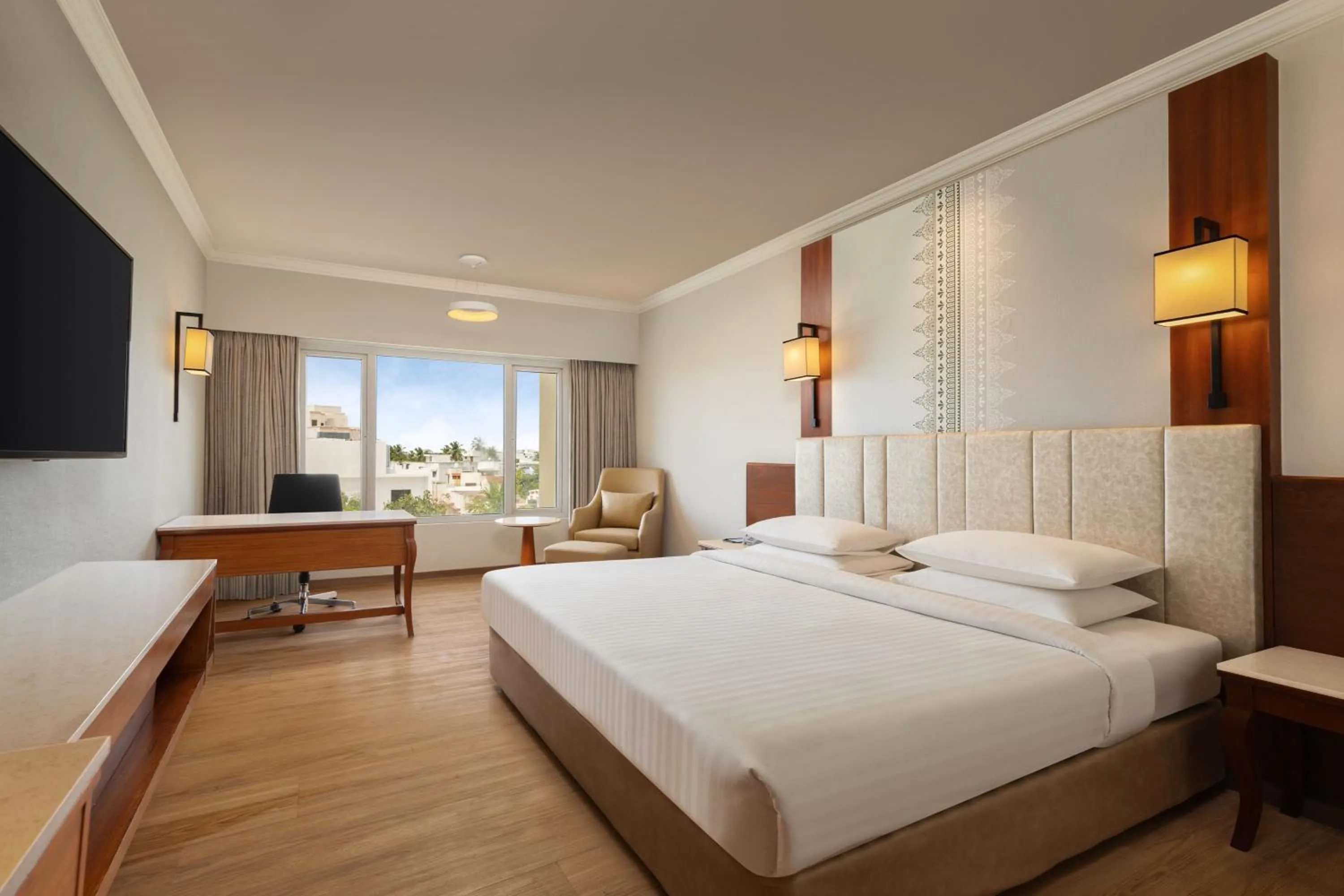 Bedroom, Bed in Courtyard by Marriott Tiruchirappalli