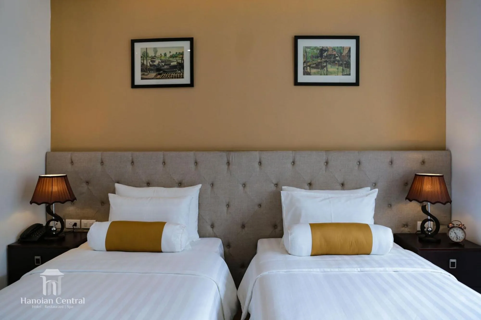 Bed in Hanoian Central Hotel & Spa