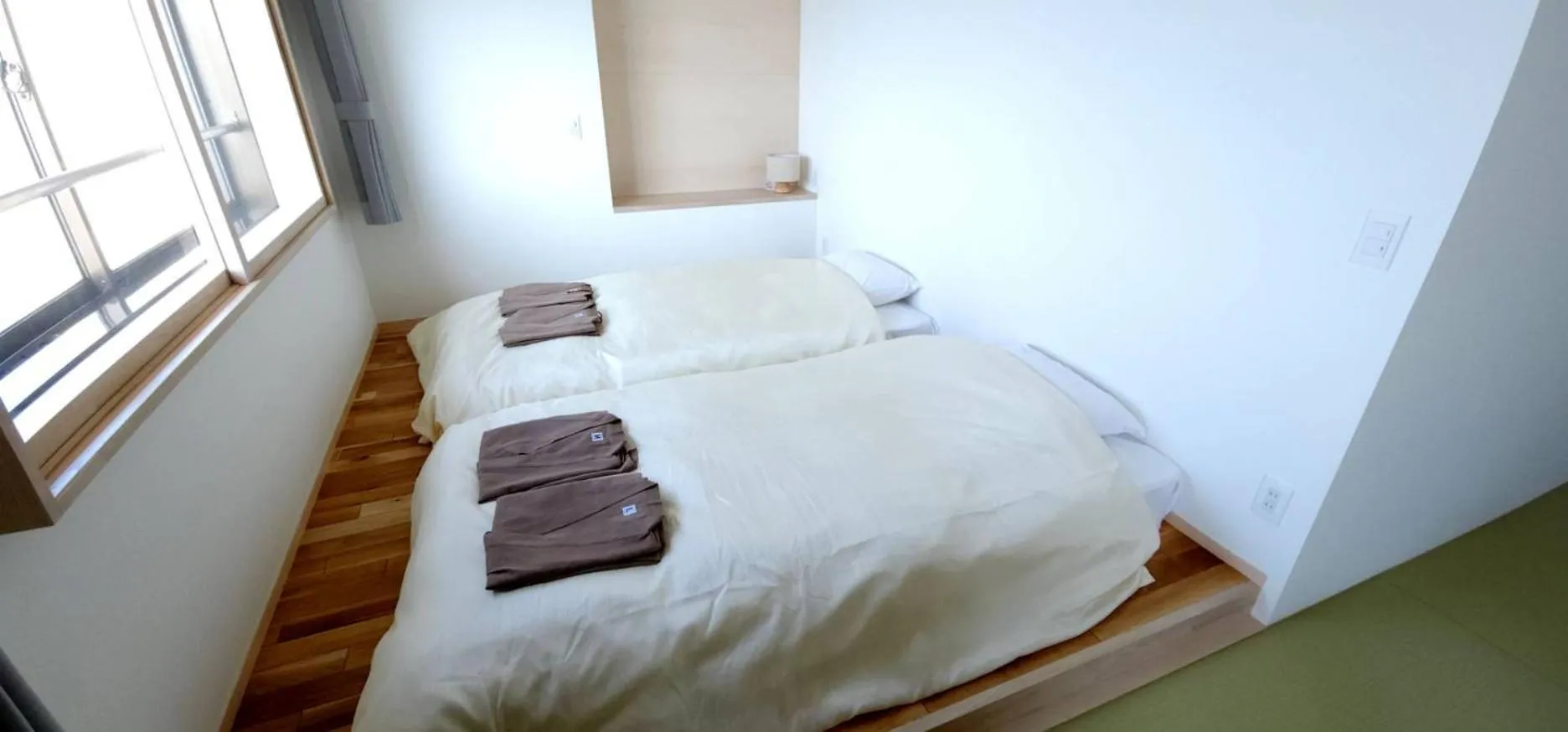 Bed in Yunohama Hotel
