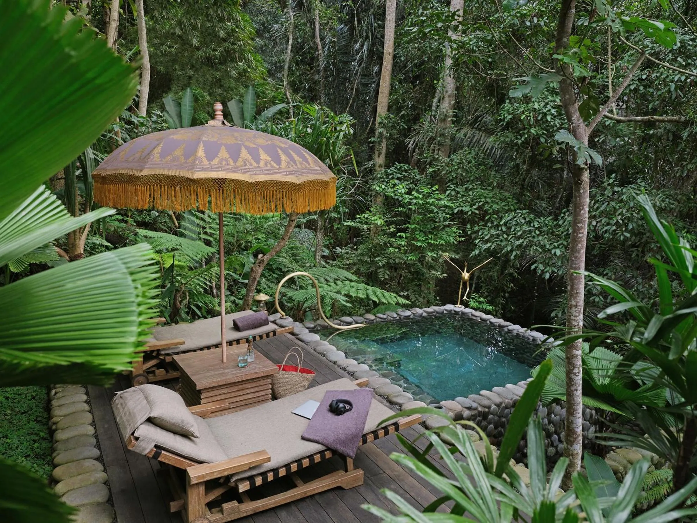 Swimming pool in Capella Ubud, Bali