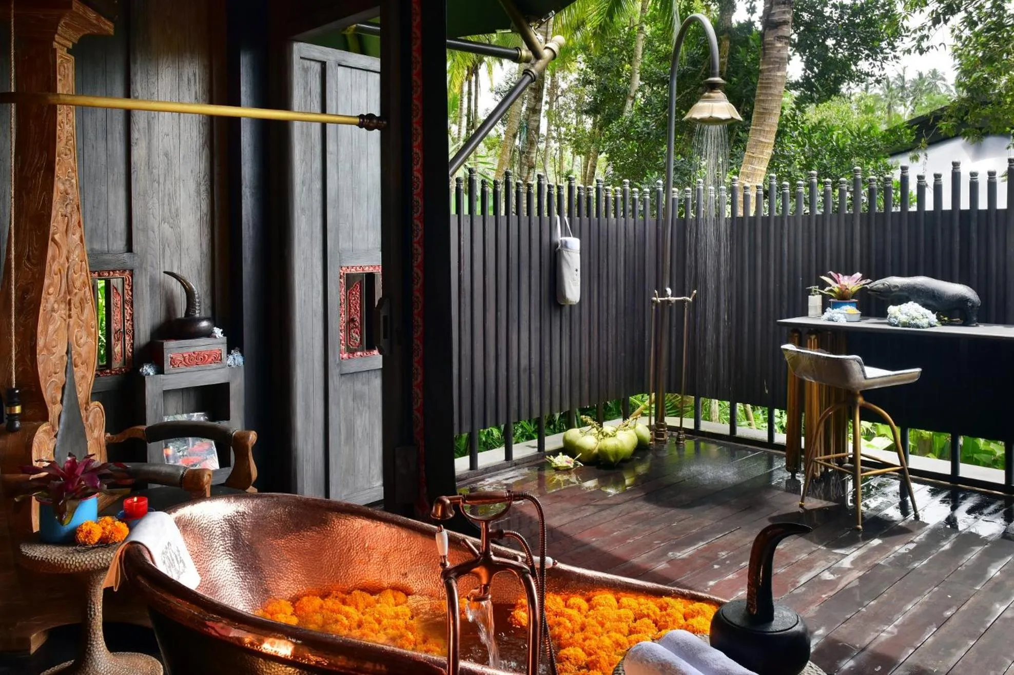Bathroom in Capella Ubud, Bali