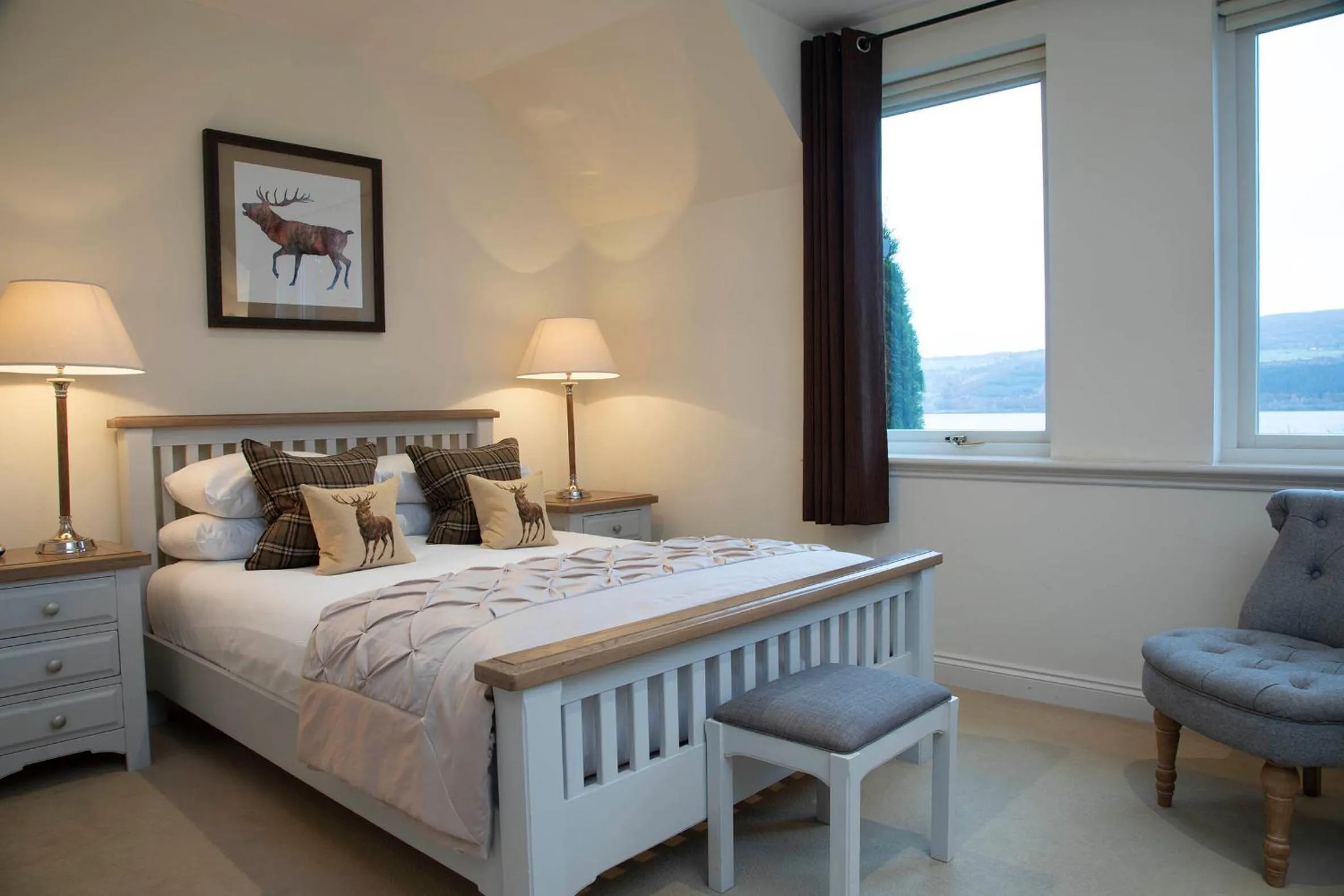 Bed in Loch Ness Lodge