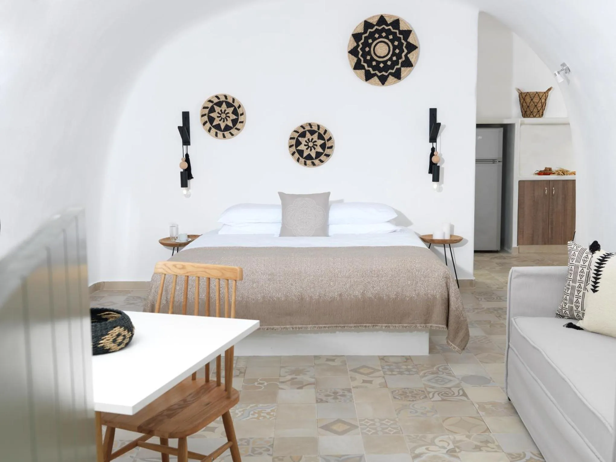 Bed in Drops Cave Houses