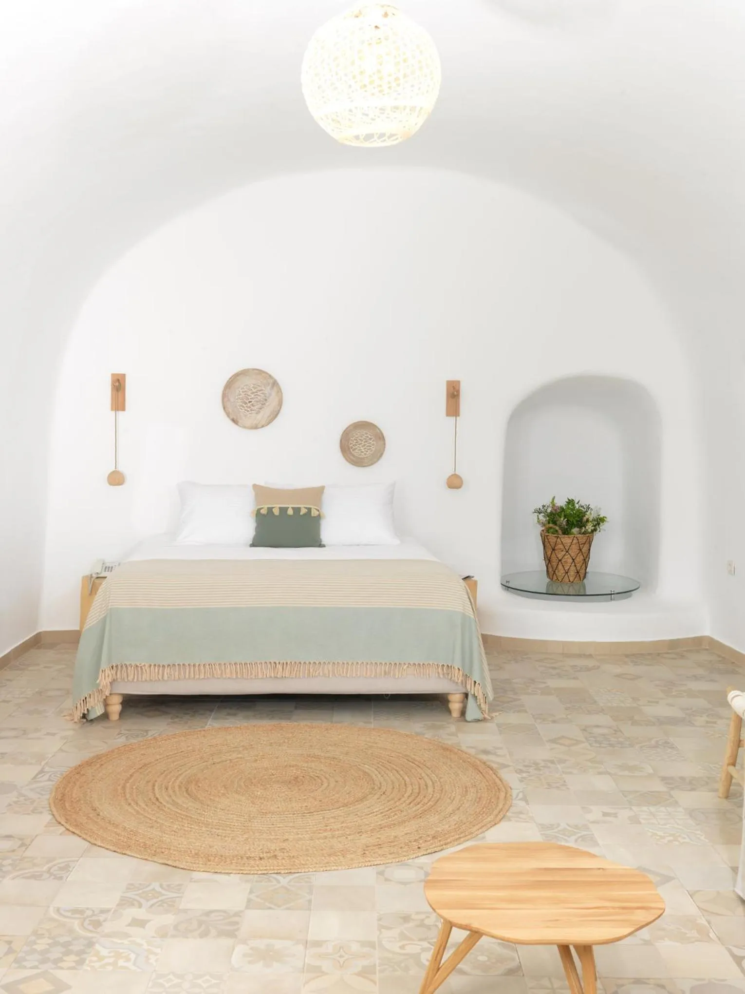 Bed in Drops Cave Houses