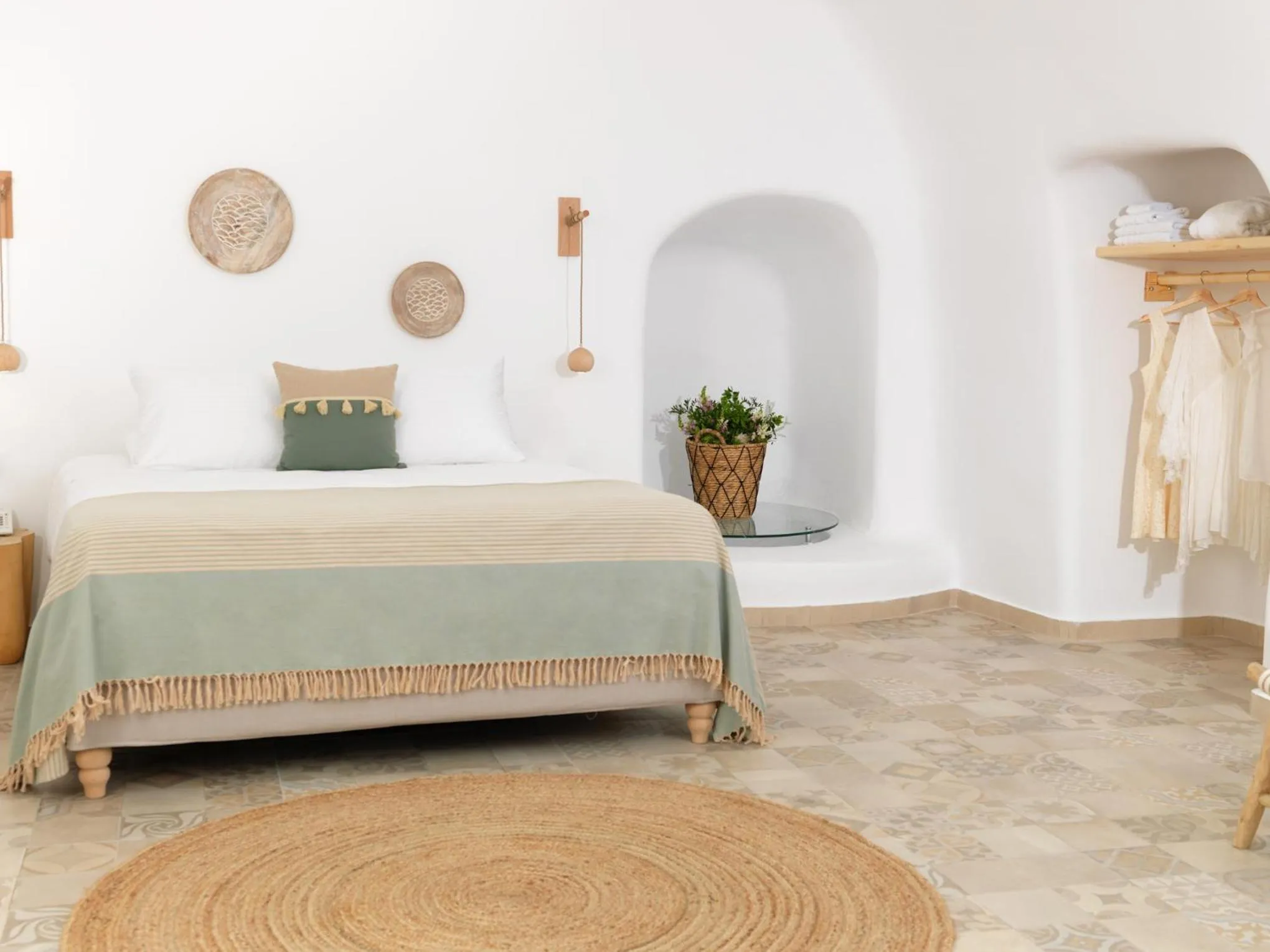 Bed in Drops Cave Houses