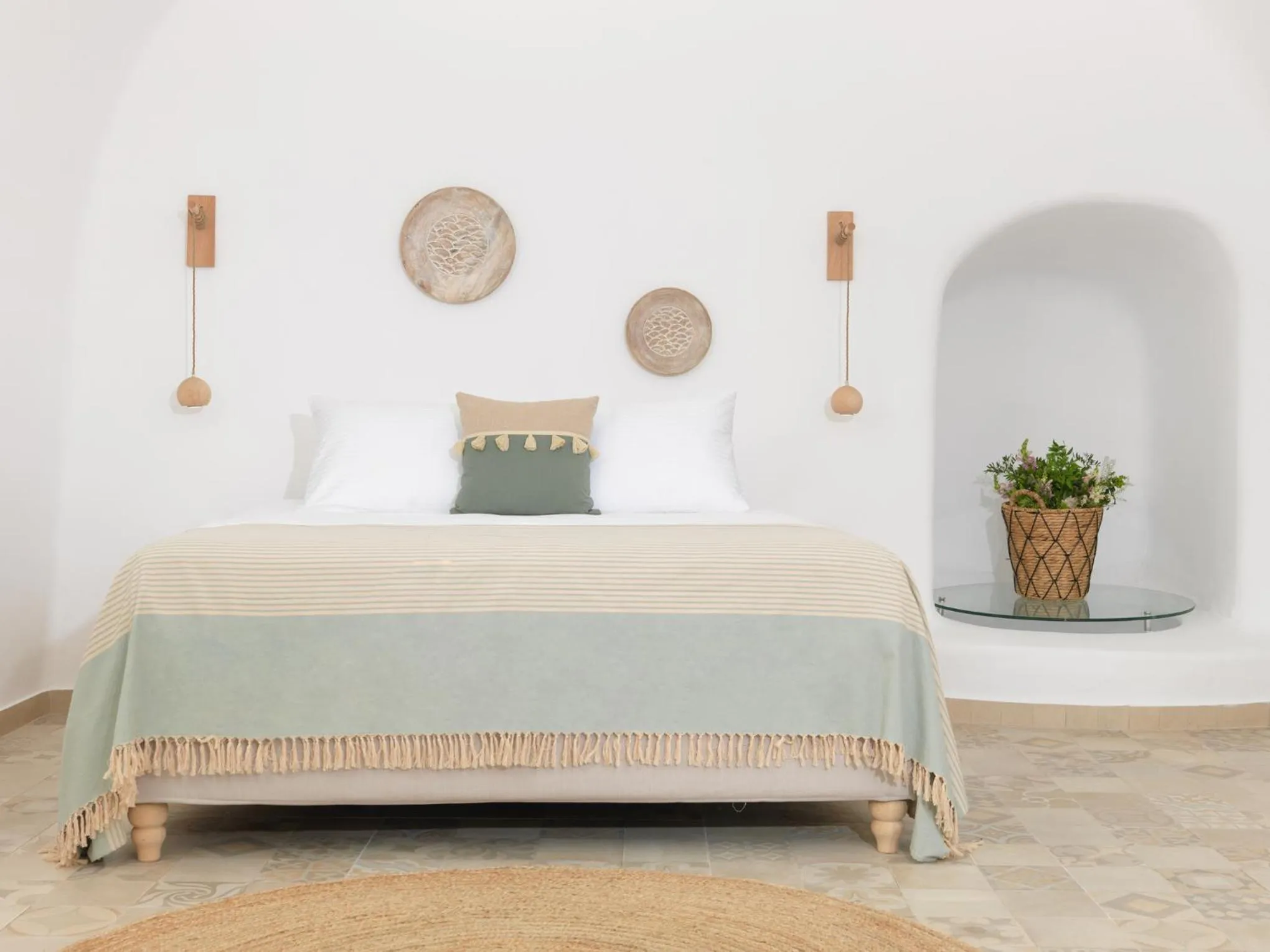 Bed in Drops Cave Houses