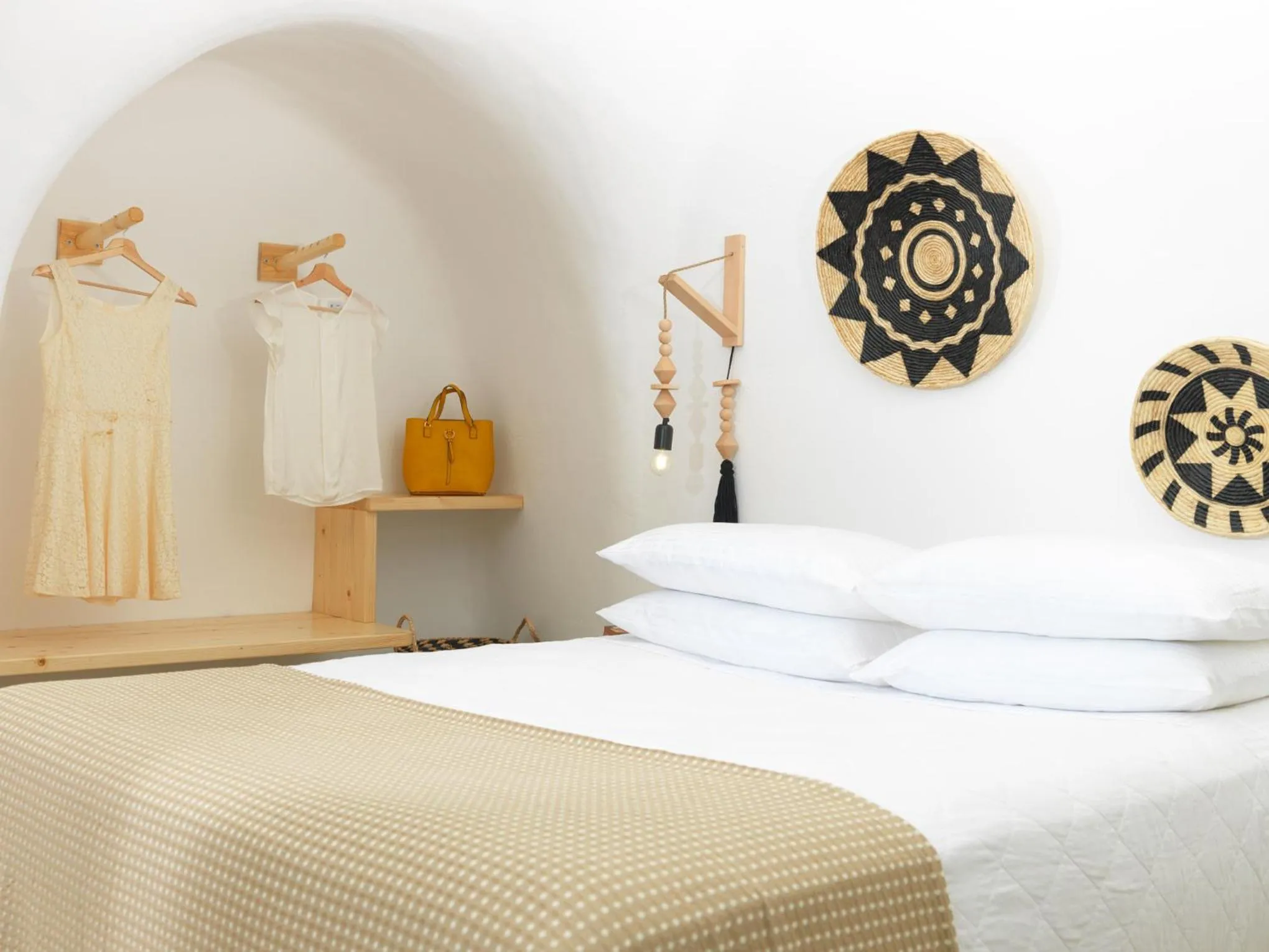 Bed in Drops Cave Houses