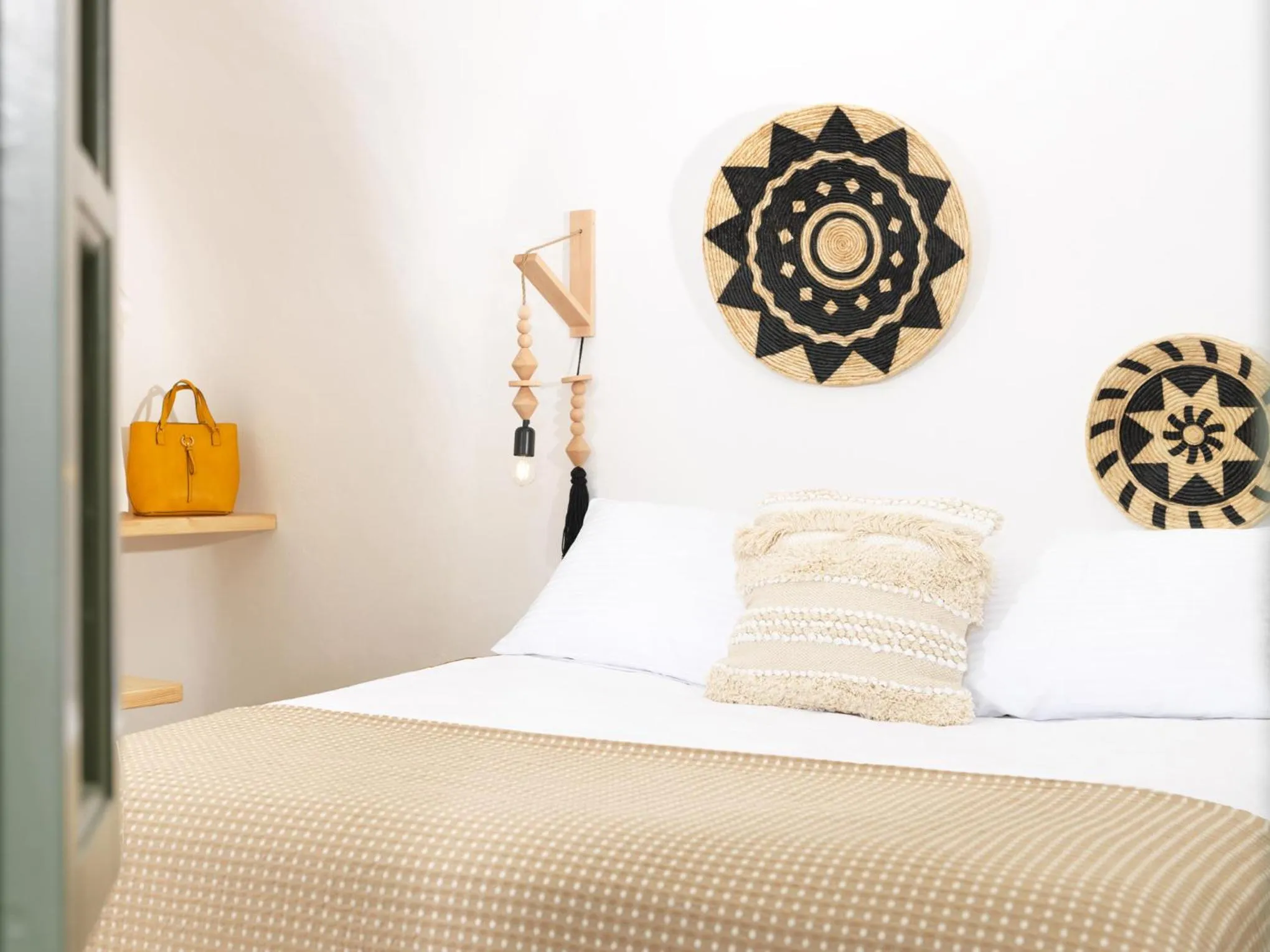 Bed in Drops Cave Houses